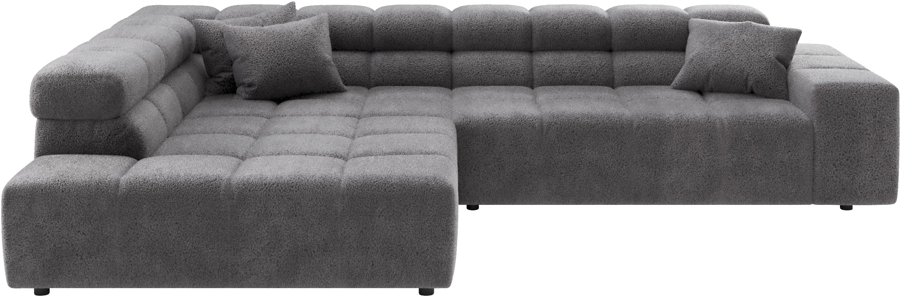 Home affaire Ecksofa "Ancona, Ecksofa, incl. Kopfteilverstellung, Breite 319 cm, L-Form" wahlweise elektrische Sitztiefenverstellung
