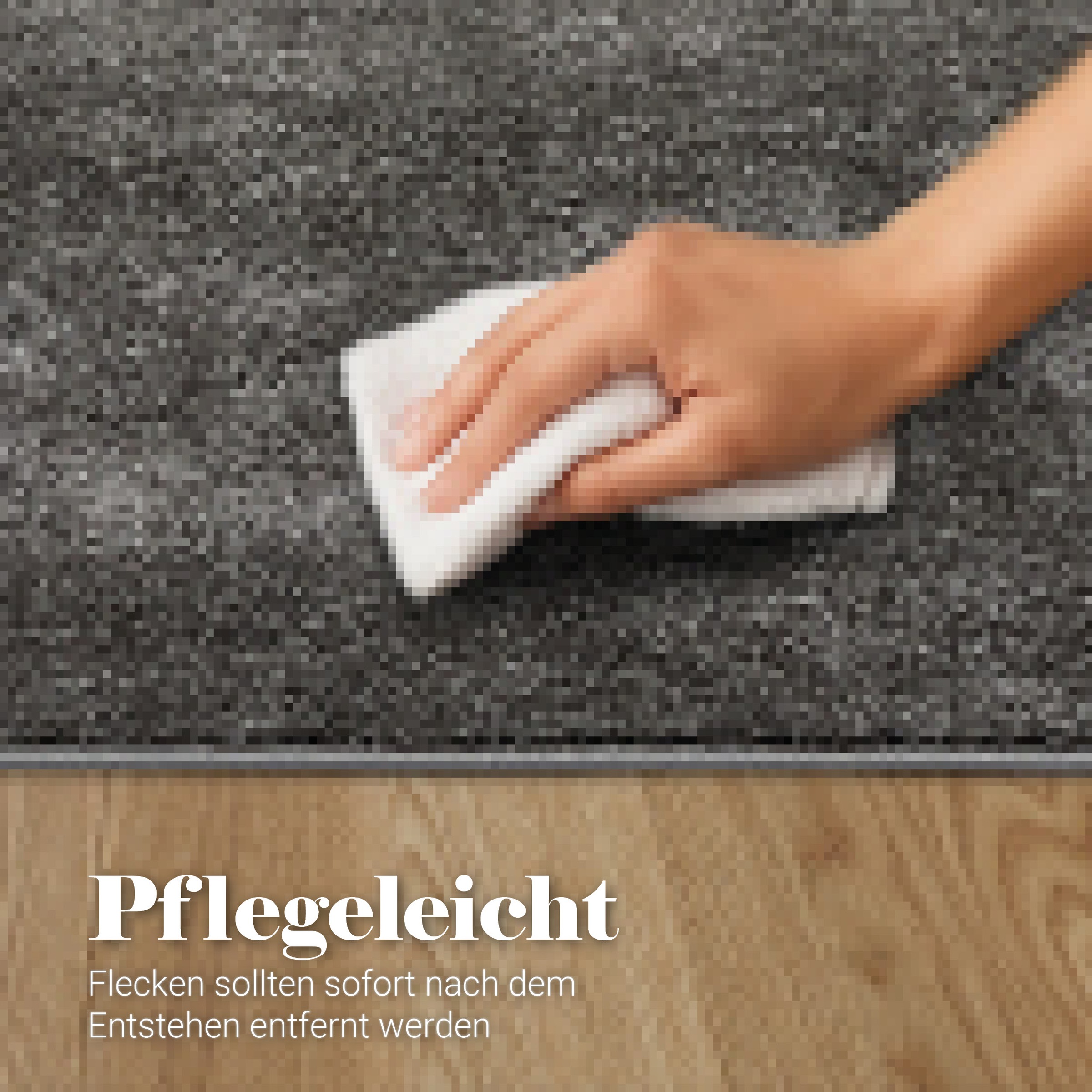 ASTRA Teppich »Sam 250«, rechteckig, 8 mm Höhe, weicher Kurzflor, Wohnzimmer, Schlafzimmer