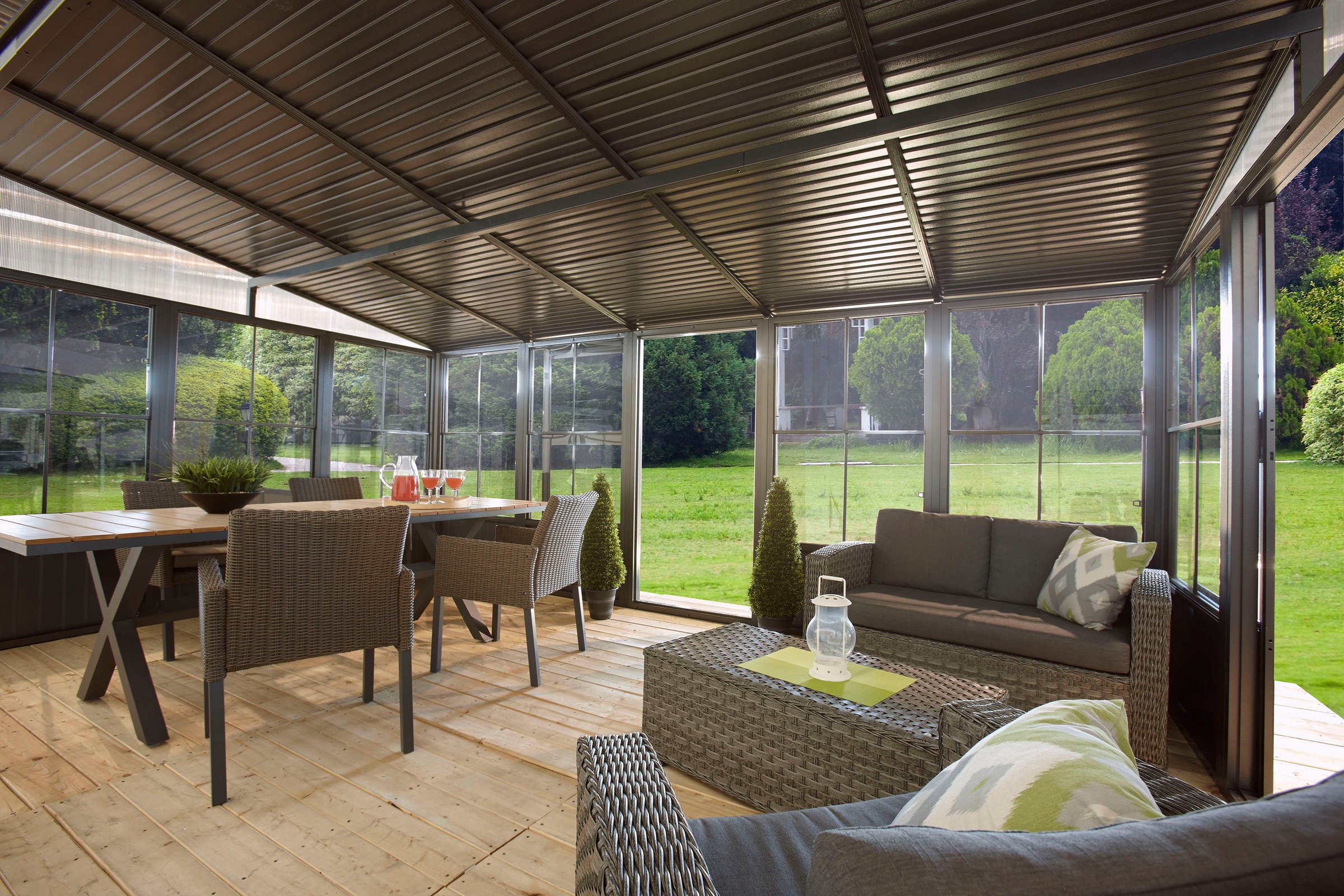 Sojag Terrassendach "Mural 10x16", Schneelast bis 150 kg/m² günstig online kaufen