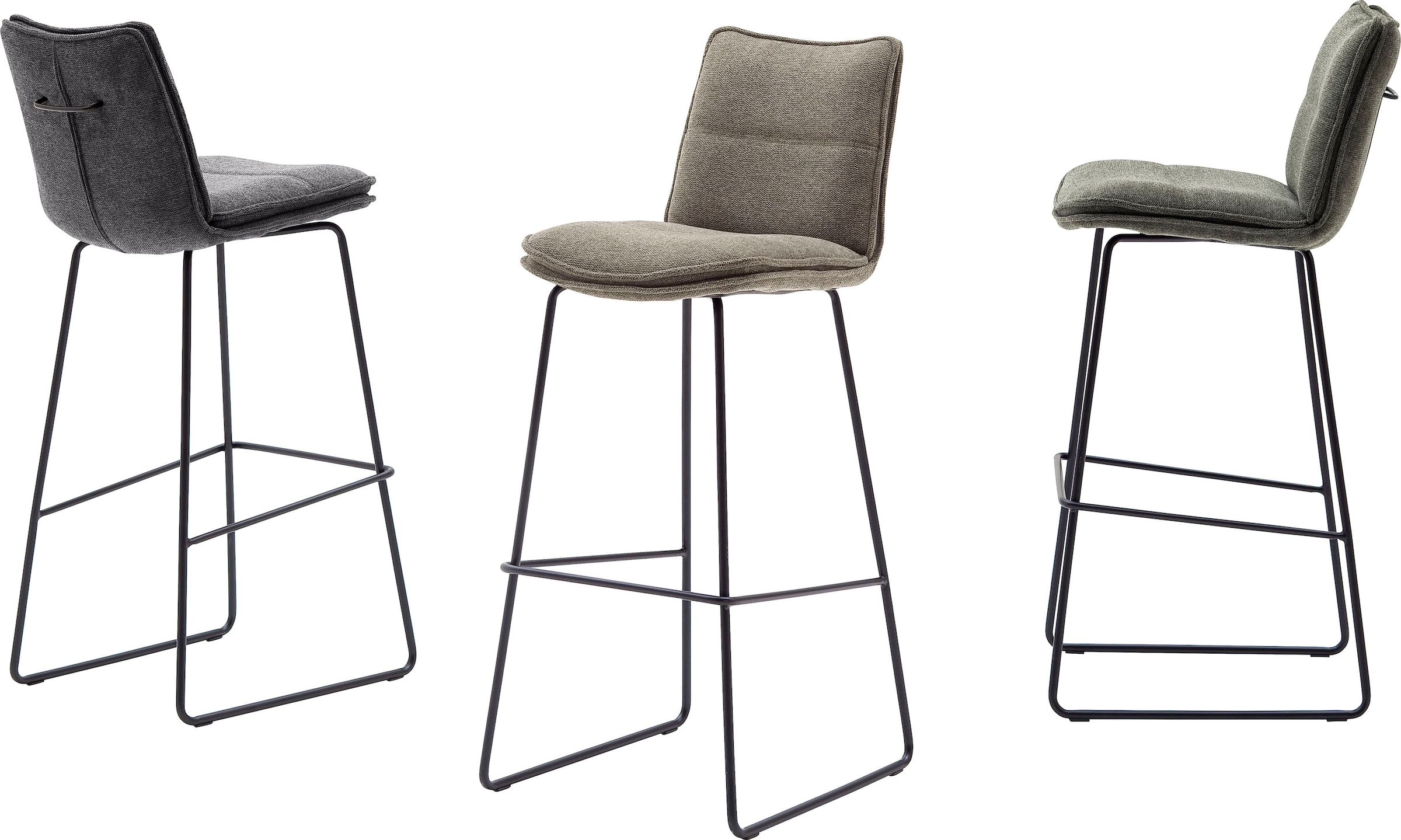 MCA furniture Barhocker »Hampton«, (Set, 2 St., 2-er), Barstuhl 180°drehbar  mit Nivellierung, bis 120 Kg belastbar | BAUR | Stühle