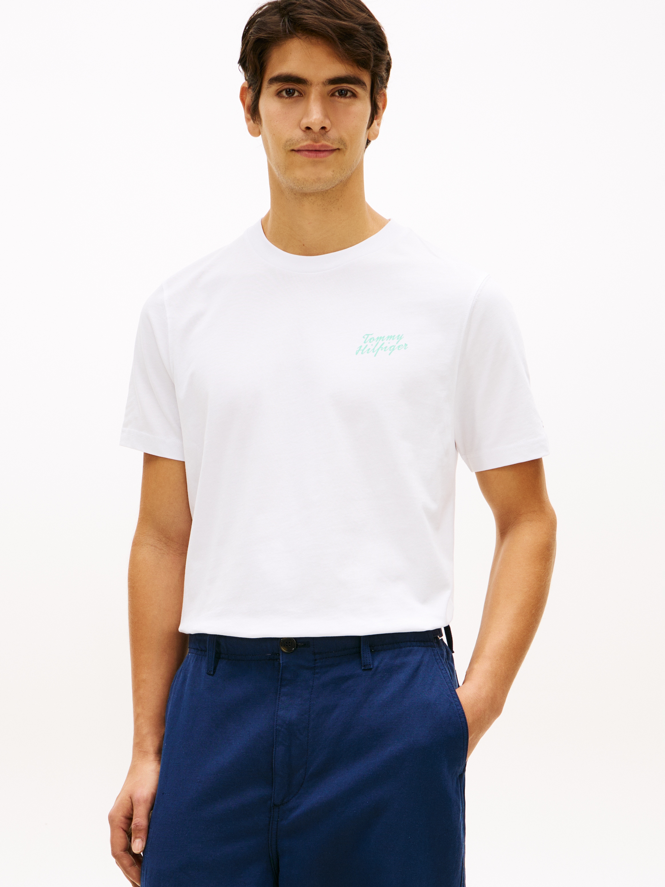 Tommy Hilfiger T-Shirt "PALM PHOTO PRINT" mit Fotoprint hinten günstig online kaufen