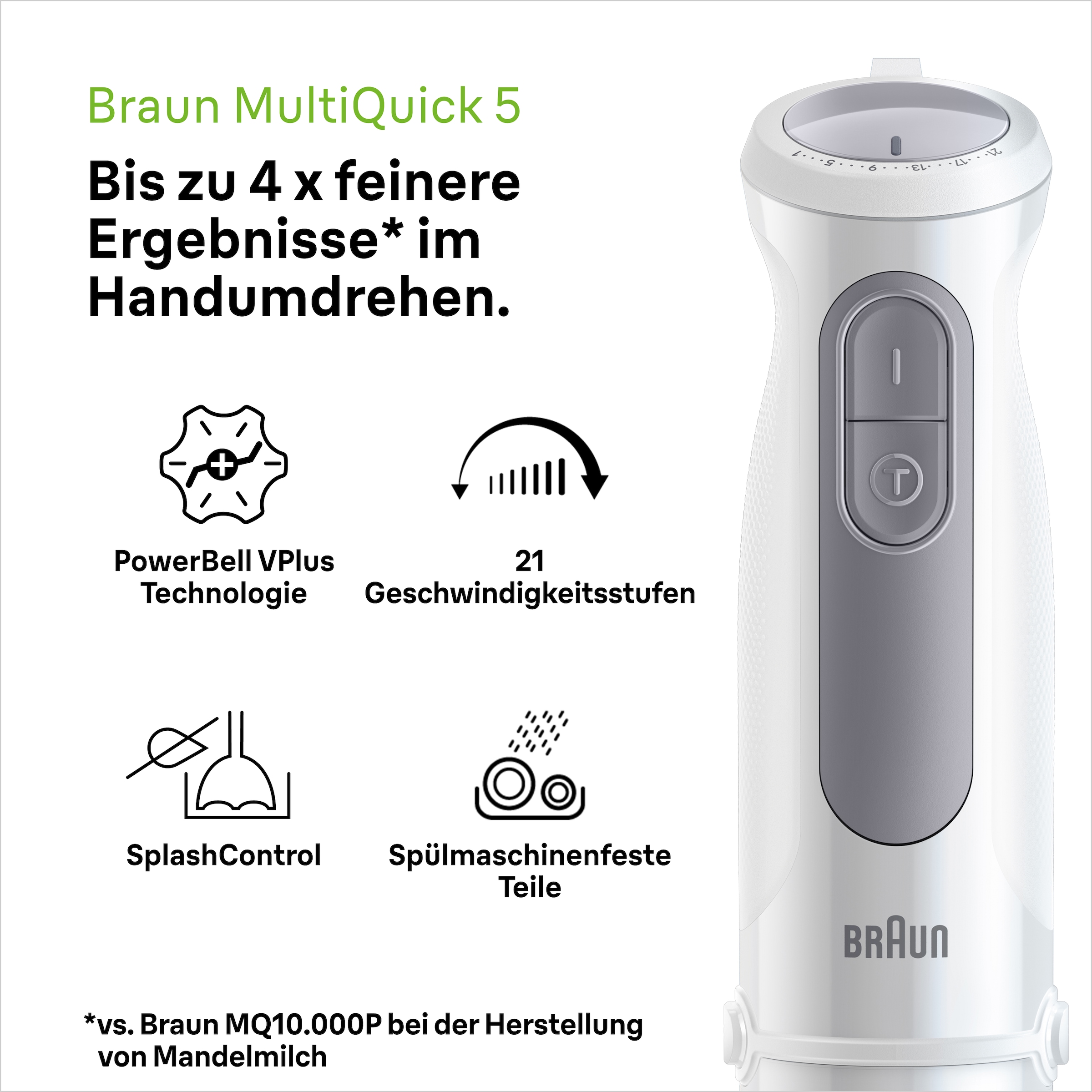 Braun Stabmixer »MultiQuick MQ 50201 M«, 1000 W