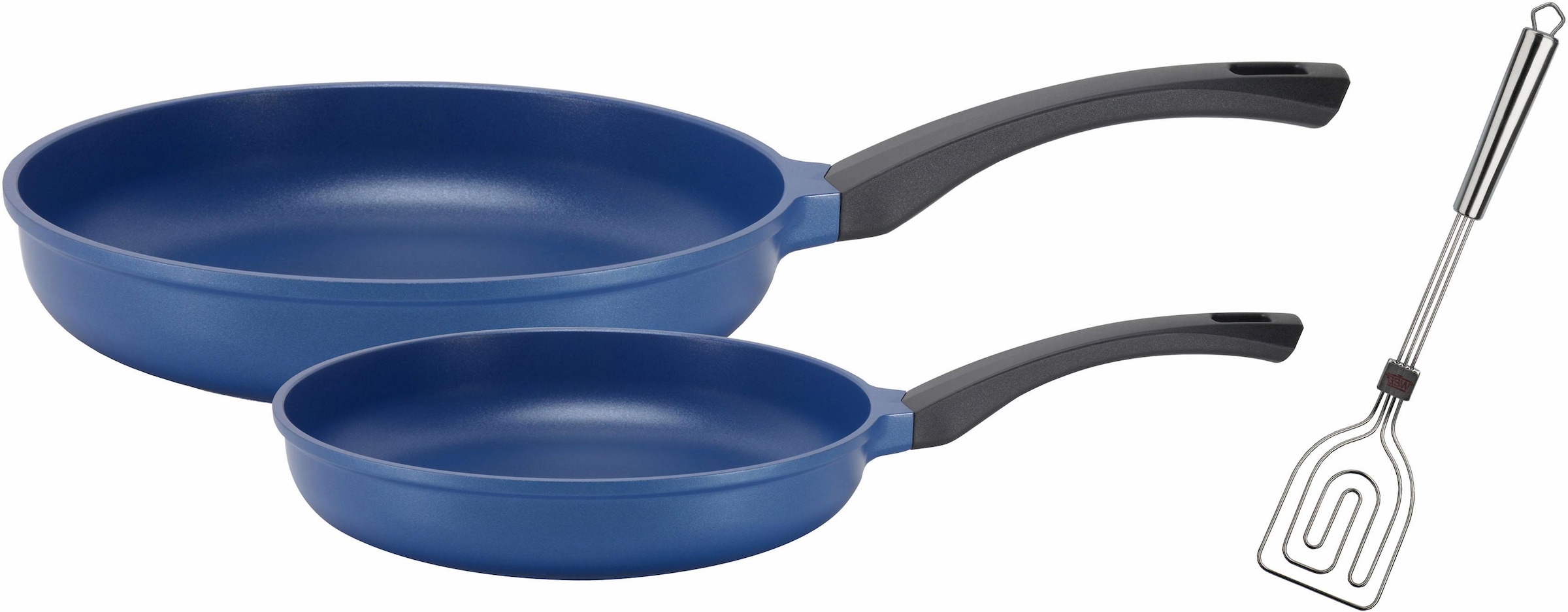 GSW "Rainbow" Aluminiumguss Set, 1x Bratpfanne Ø 20 cm, 1x Bratpfanne Ø 28 cm, 3 Stk. tlg. Induktion