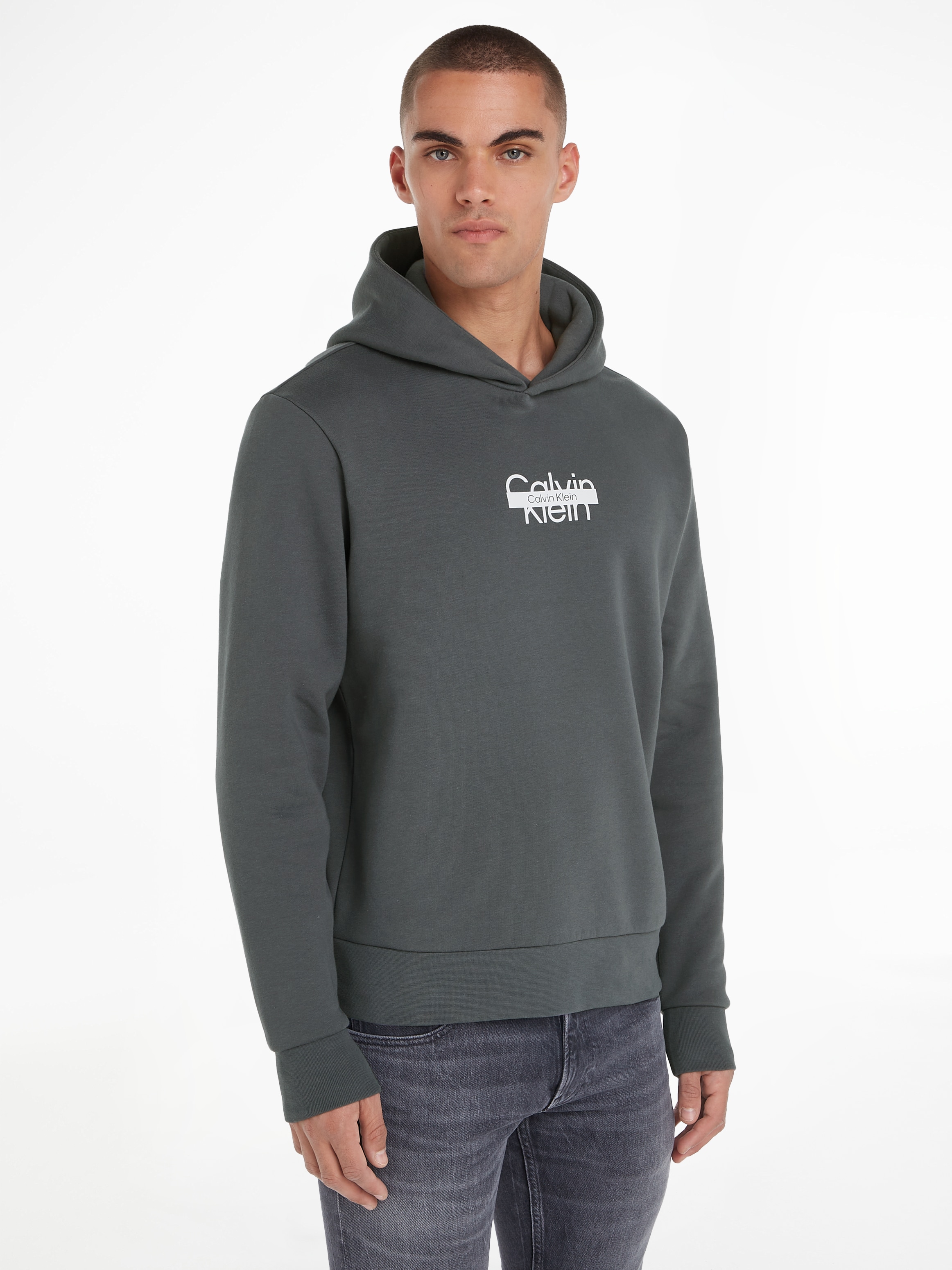 Calvin Klein Kapuzensweatshirt "CUT THROUGH LOGO HOODIE"