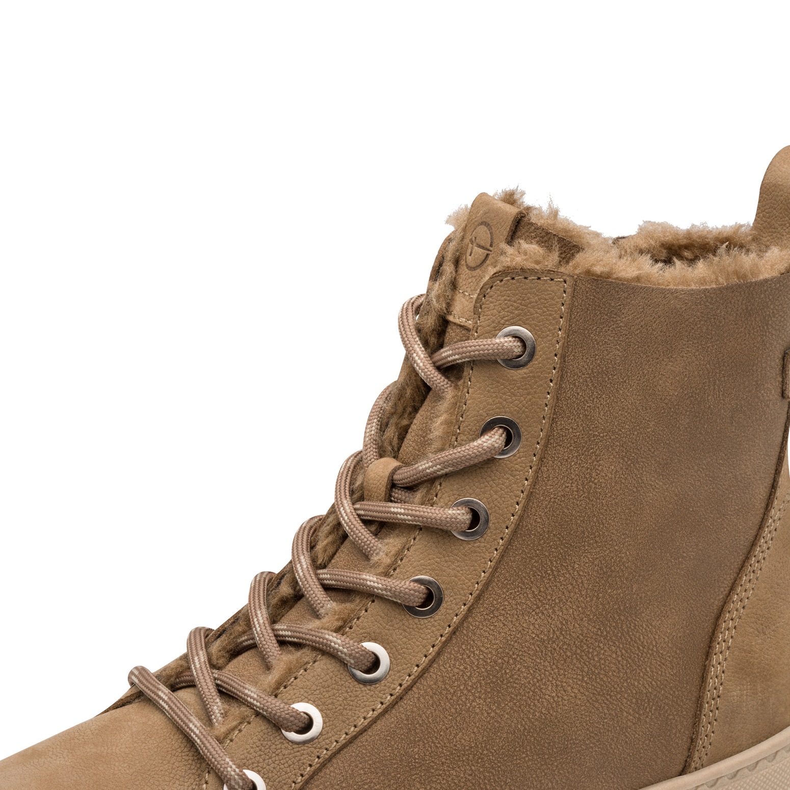Tamaris Winterboots, Plateau, Schnürboots, Stiefelette, T-Logoaufnäher an der Schuhzunge
