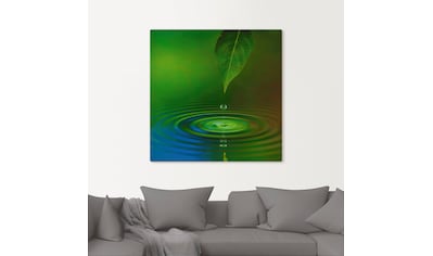 Wandbild »Wassertropfen«, Zen, (1 St.)
