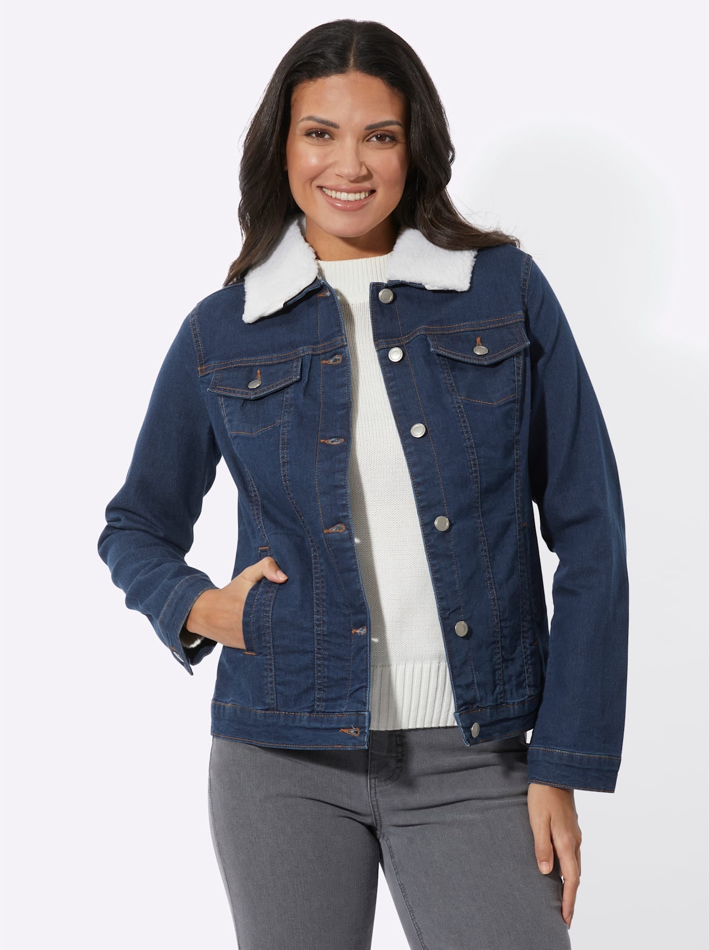 Classic Basics Jeansjacke, ohne Kapuze