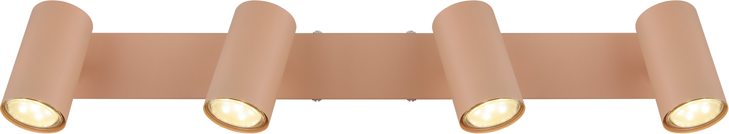 GLOBO LIGHTING Deckenstrahler »ROBBY«, Leuchtmittel GU10 | ohne Leuchtmittel, Deckenspot/pfirsichfarben/Flur/Wohnzimmer