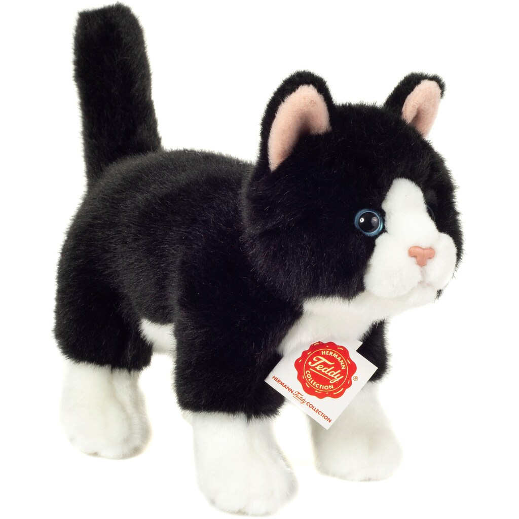 Teddy Hermann® Kuscheltier »Katze 20 cm, schwarz/weiß«