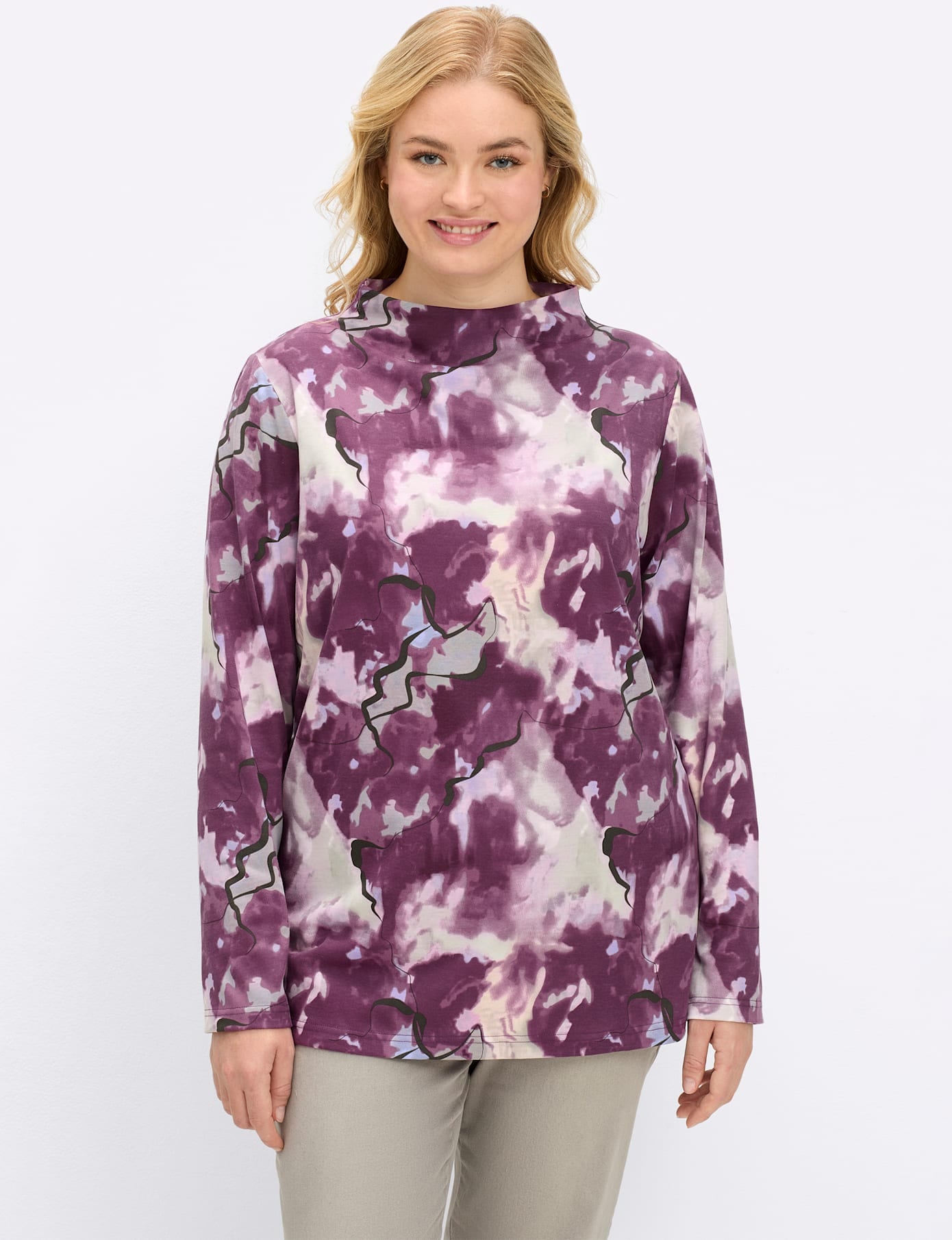 Sheego Langarmshirt "Shirt" 1 Stk. tlg. günstig online kaufen