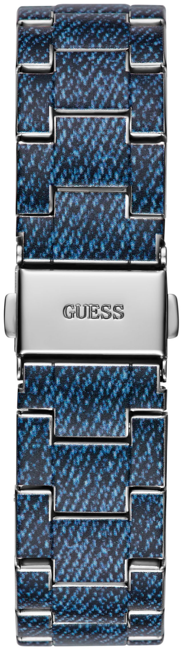 Guess Multifunktionsuhr »INDIGO«, Quarzuhr, Armbanduhr, Damenuhr, Datum, 12/24-Std.-Anzeige