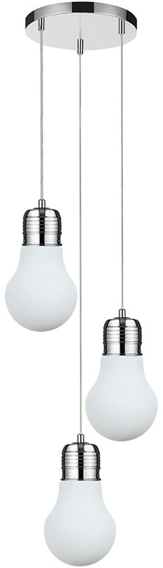 SPOT Light Pendelleuchte »Bulb«, 3 flammig-flammig, Deckenleuchte aus Metall für den Wohn- und Essbereich