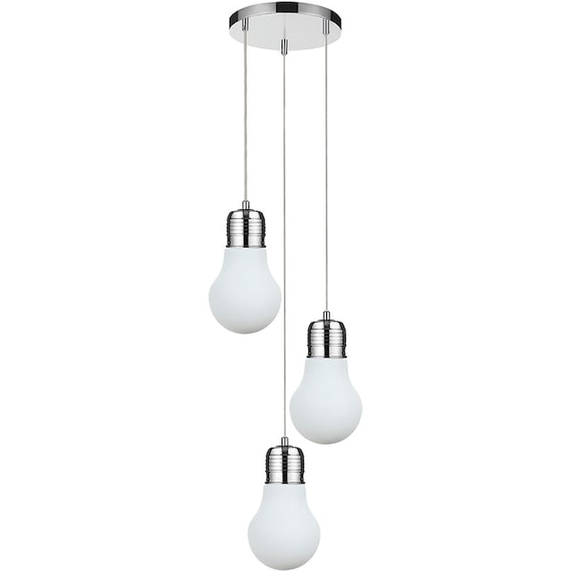 SPOT Light Pendelleuchte »Bulb«, 3 flammig-flammig, Deckenleuchte aus  Metall für den Wohn- und Essbereich | BAUR