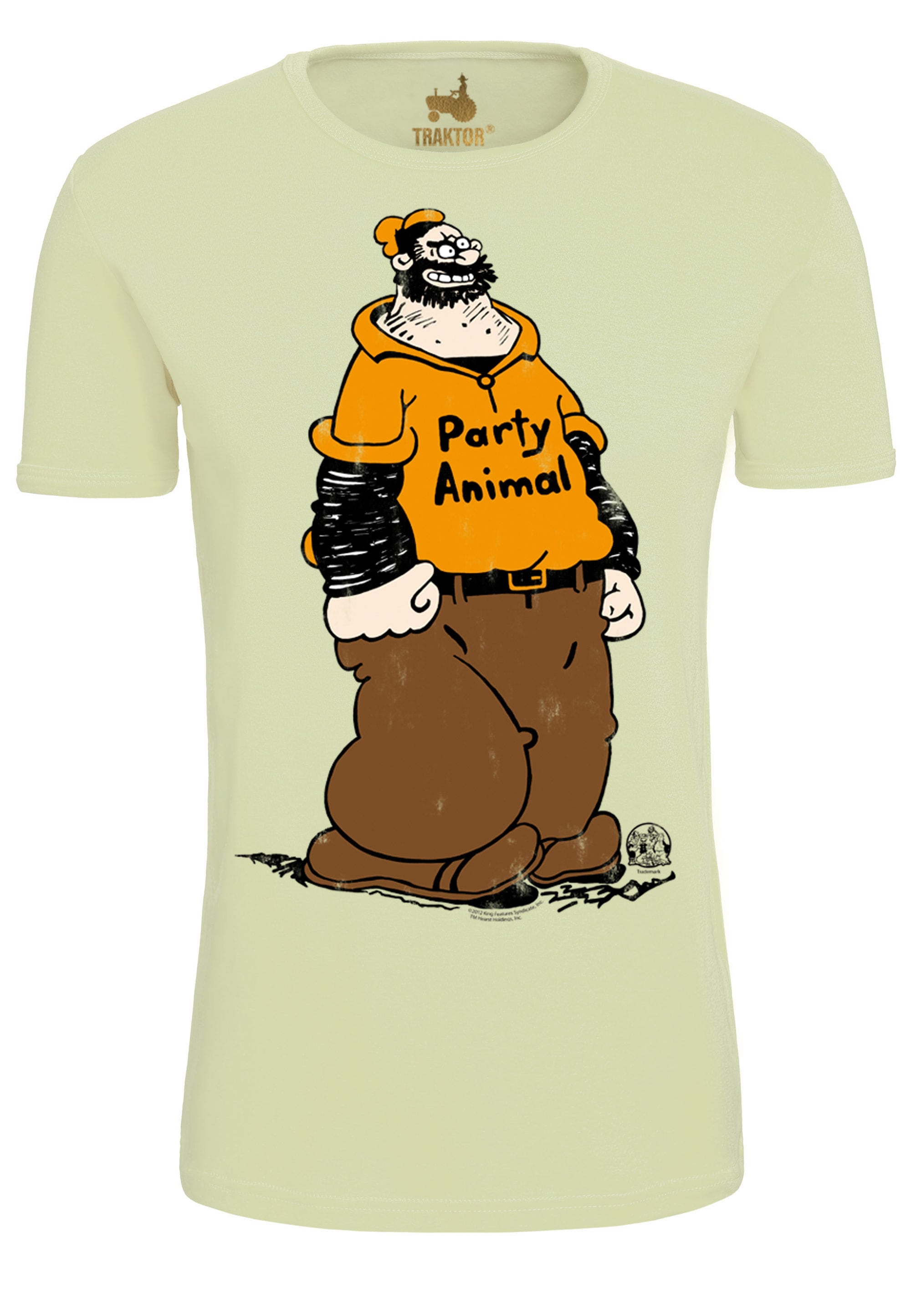 LOGOSHIRT T-Shirt »Popeye – Brutus Party Animal«, mit trendigem Comic-Print