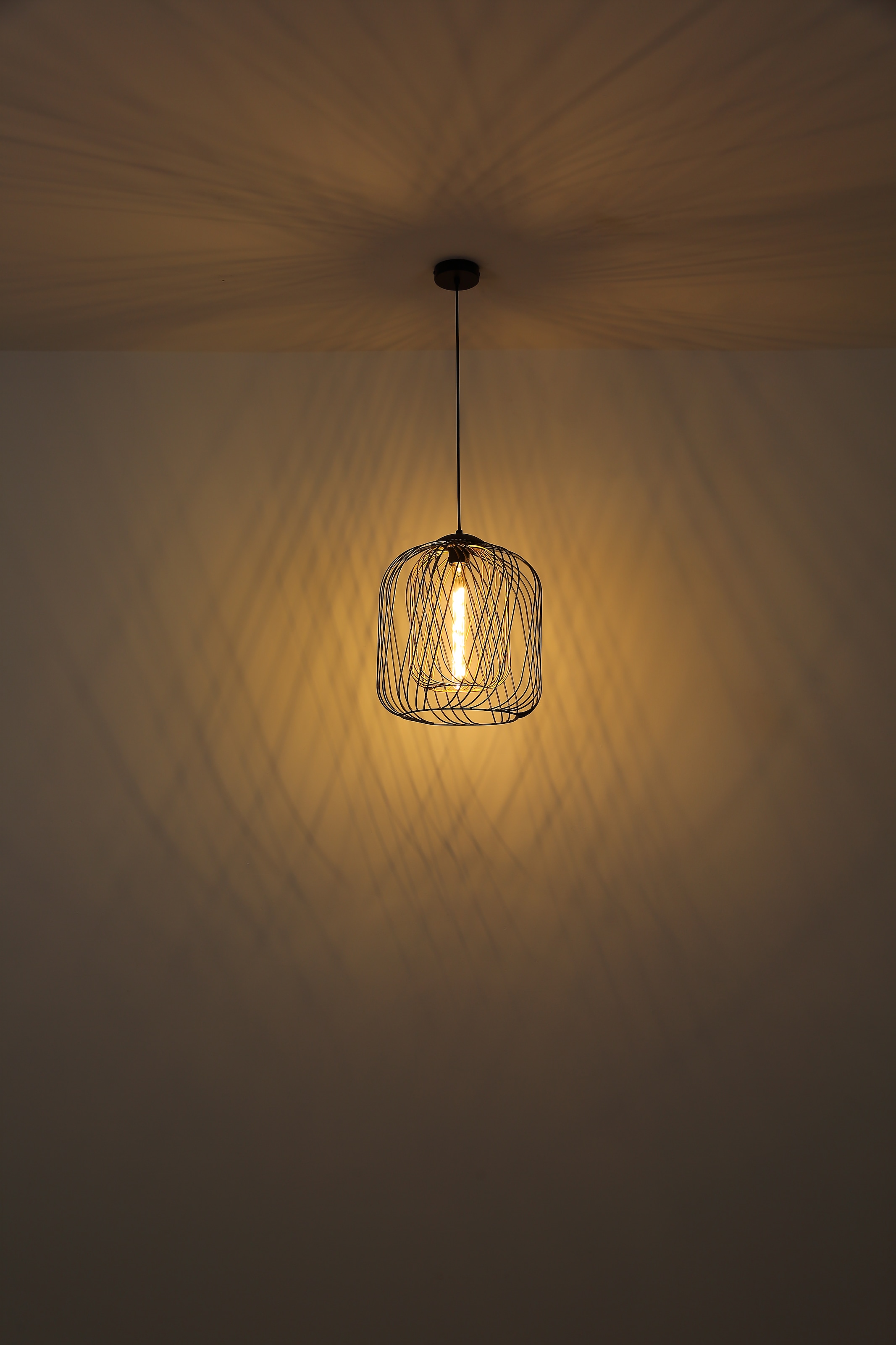 GLOBO LIGHTING Hängeleuchte »DICHTI«, Leuchtmittel E27 | ohne Leuchtmittel, Hängelampe/Pendelleuchte/Esszimmer/Wohnzimmer/Esstisch