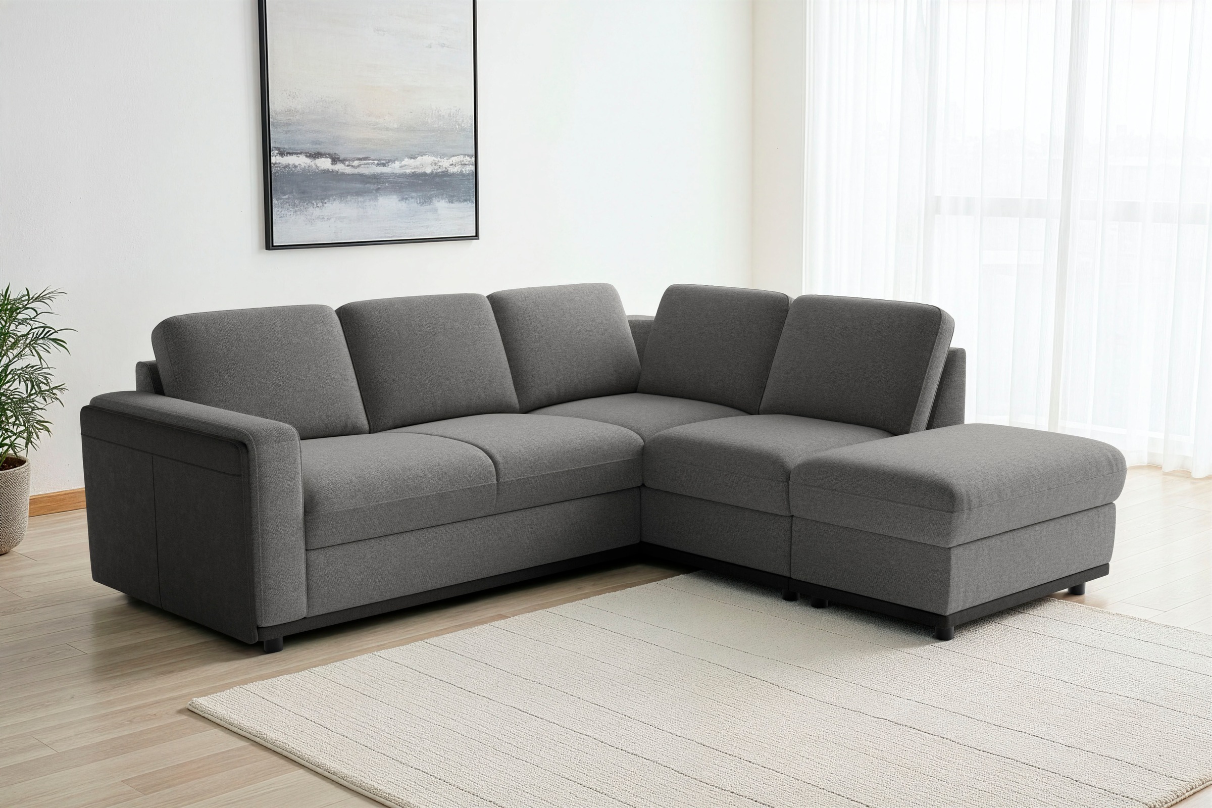 sit&more Ecksofa »Cordoba« wahlweise mit Schlaffunktion und Bettkasten oder Stauraum