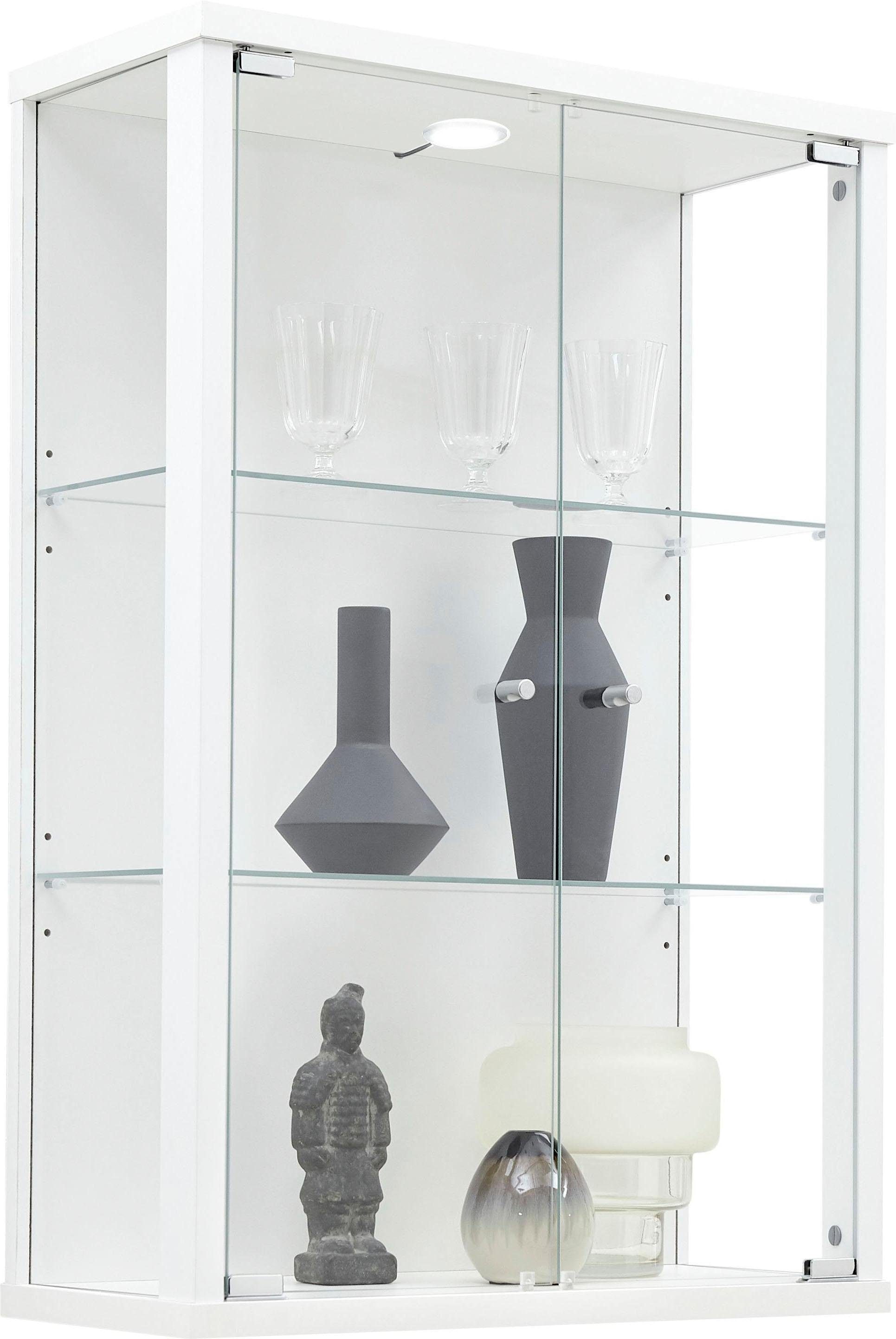 fif möbel Vitrine "OPTIMA", Hängevitrine/Glasvitrine 2x Glastür,perfekt für Sammler,Sammlervitrine