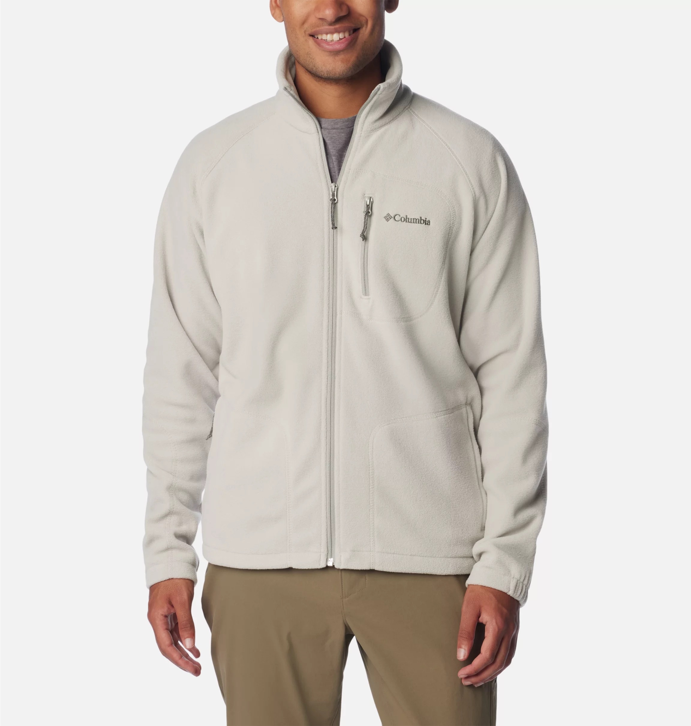 Columbia Fleecejacke "Fast Trek II Full Zip Fleece" mit hochschließendem Kragen, atmungsaktiv, schnell trocknend