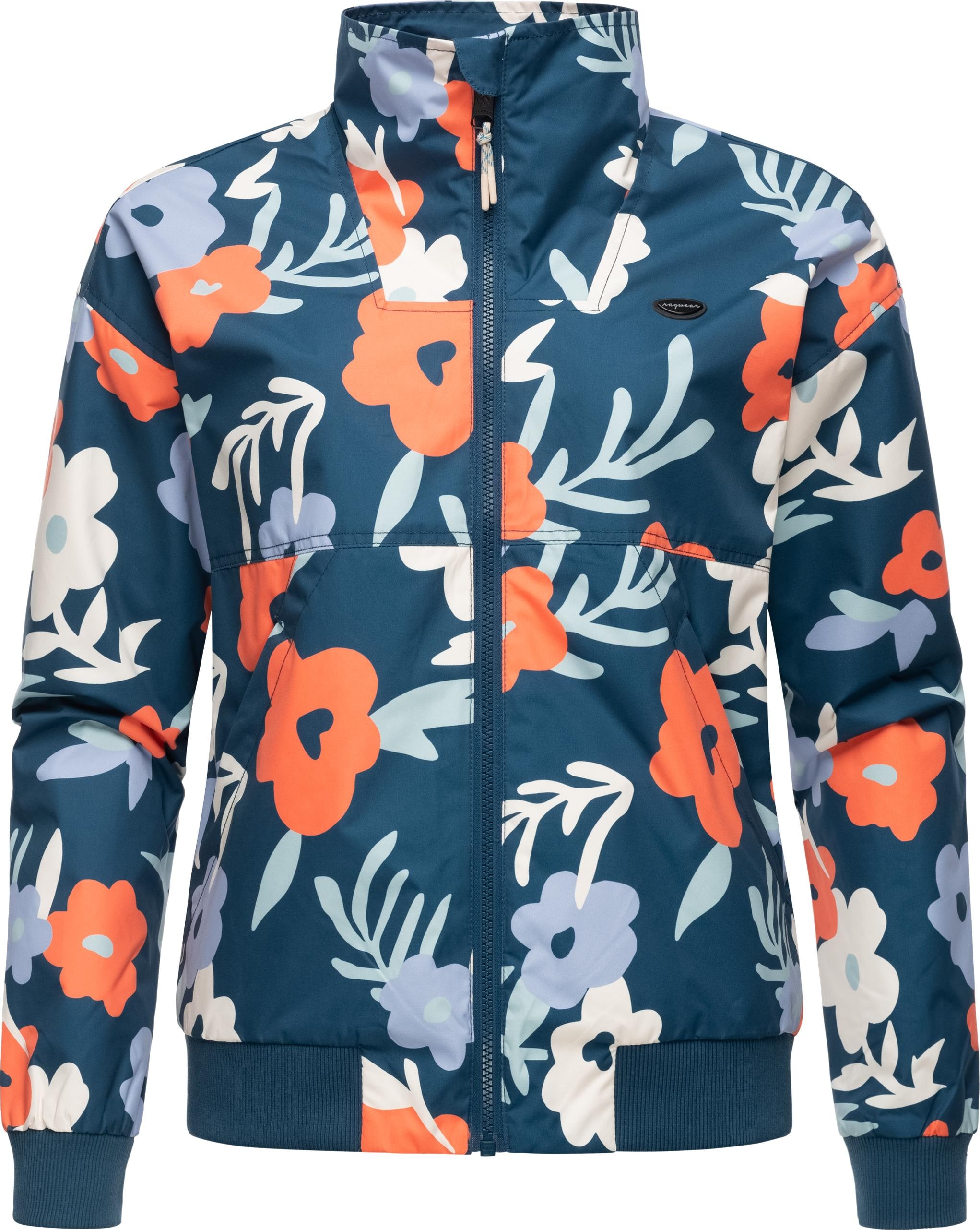 Ragwear Outdoorjacke »Goona Print«, ohne Kapuze, Oversize Übergangsjacke mit modischem Allover-Print