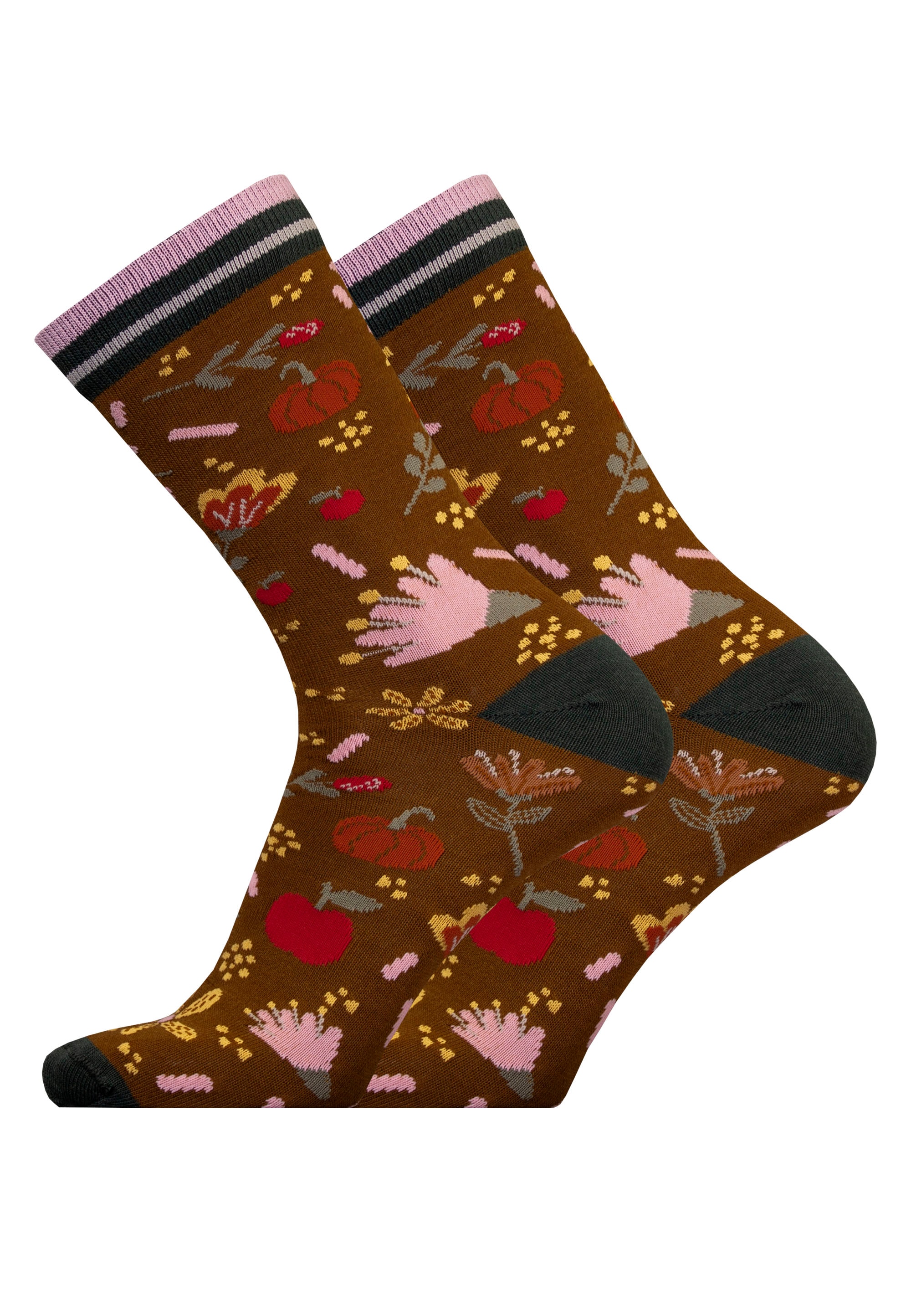 UphillSport Socken "AUTUMN GARDEN 2er Pack" 2 Stk. tlg. in nahtlosem Design