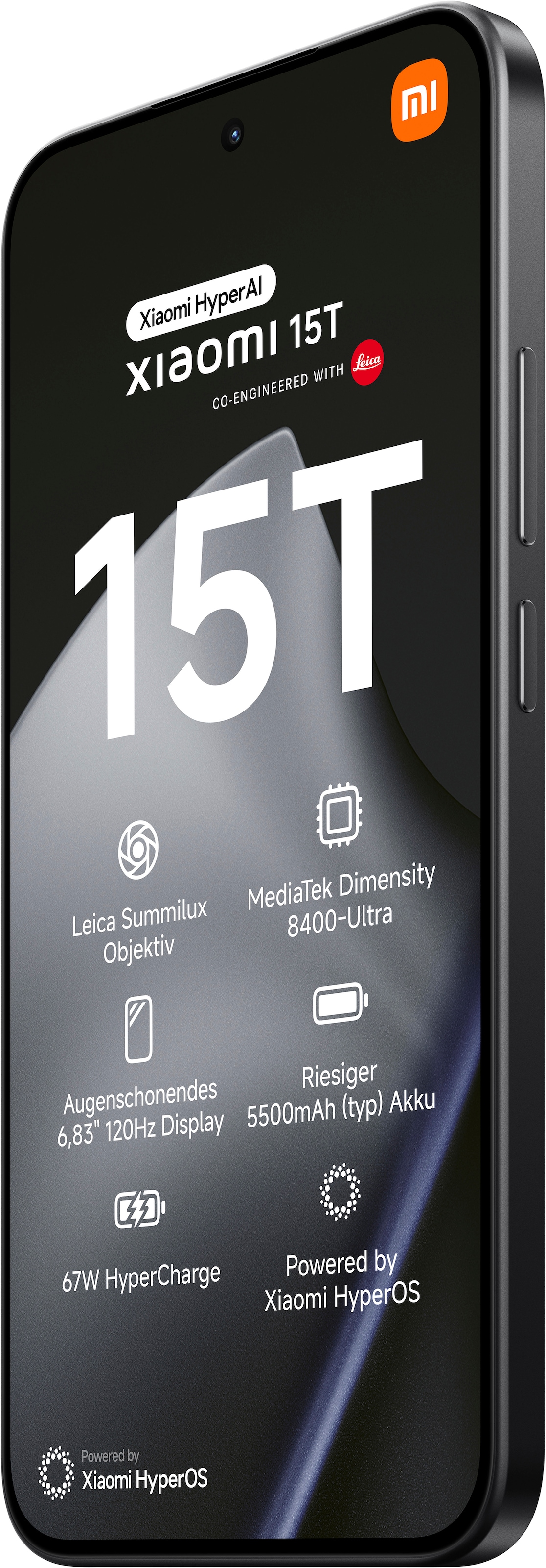 Xiaomi Smartphone »15T 12+256«, schwarz