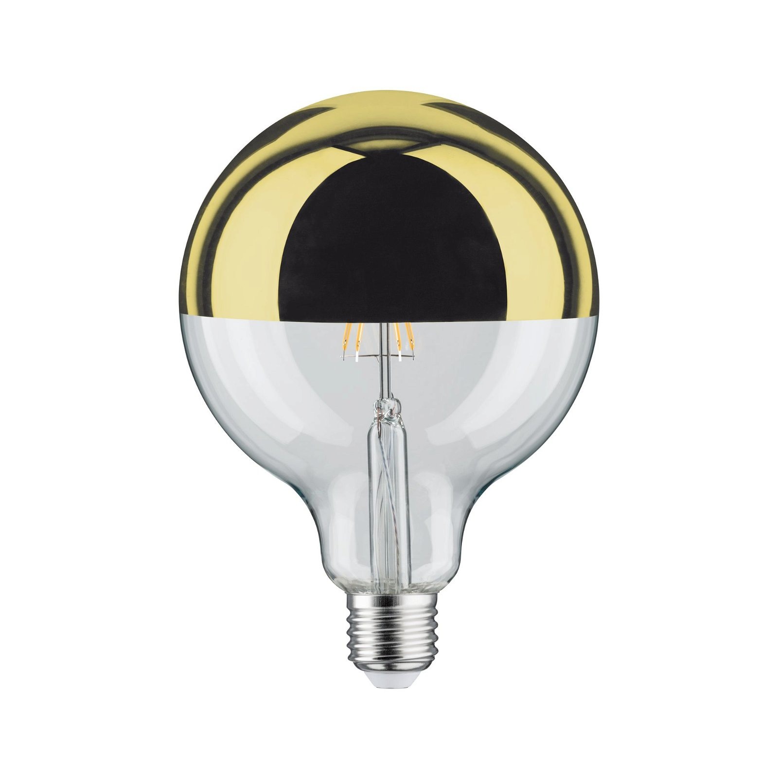 Paulmann LED-Leuchtmittel »G125 Kopfspiegel 600lm 2700K 6,5W 230V gold«, 1 St., Warmweiß