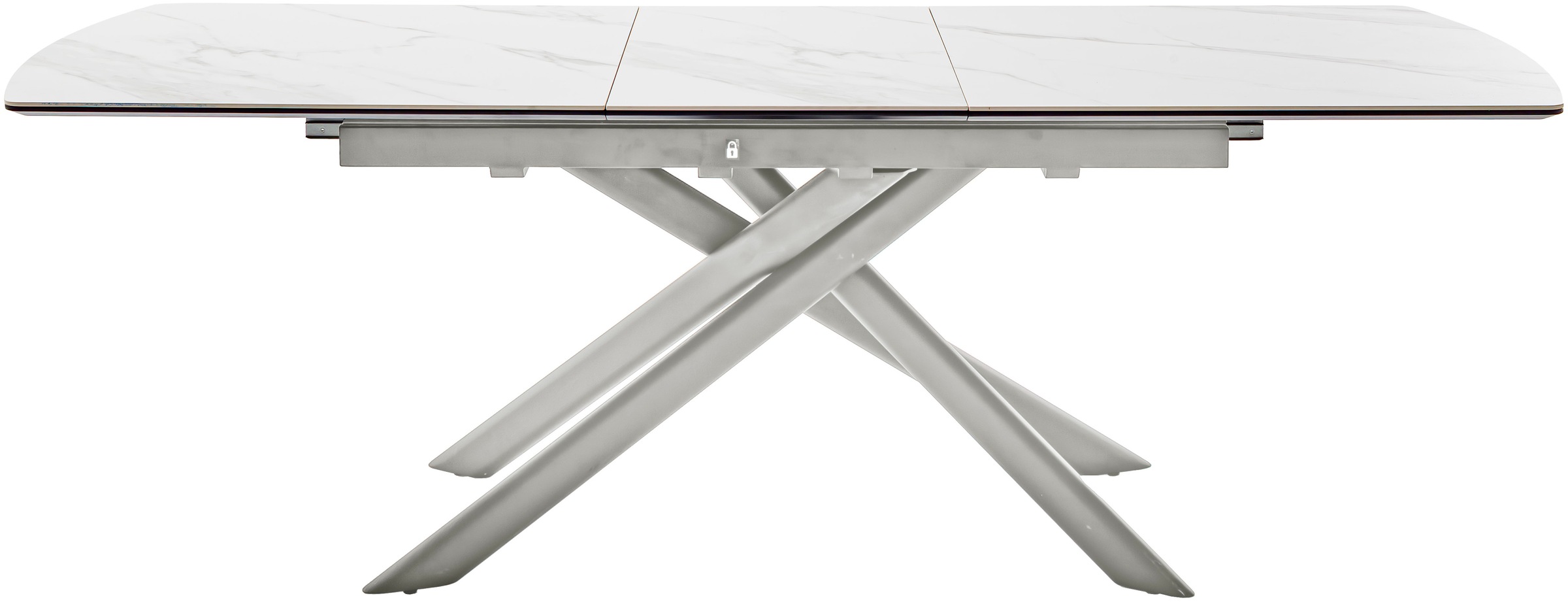 MCA furniture Esstisch »VANINO Auszugtisch 180-230 cm marmoriert«, (1 St.), Keramik,Edelstahl,Synchronauszug,ausziehbar,8-10 Personen