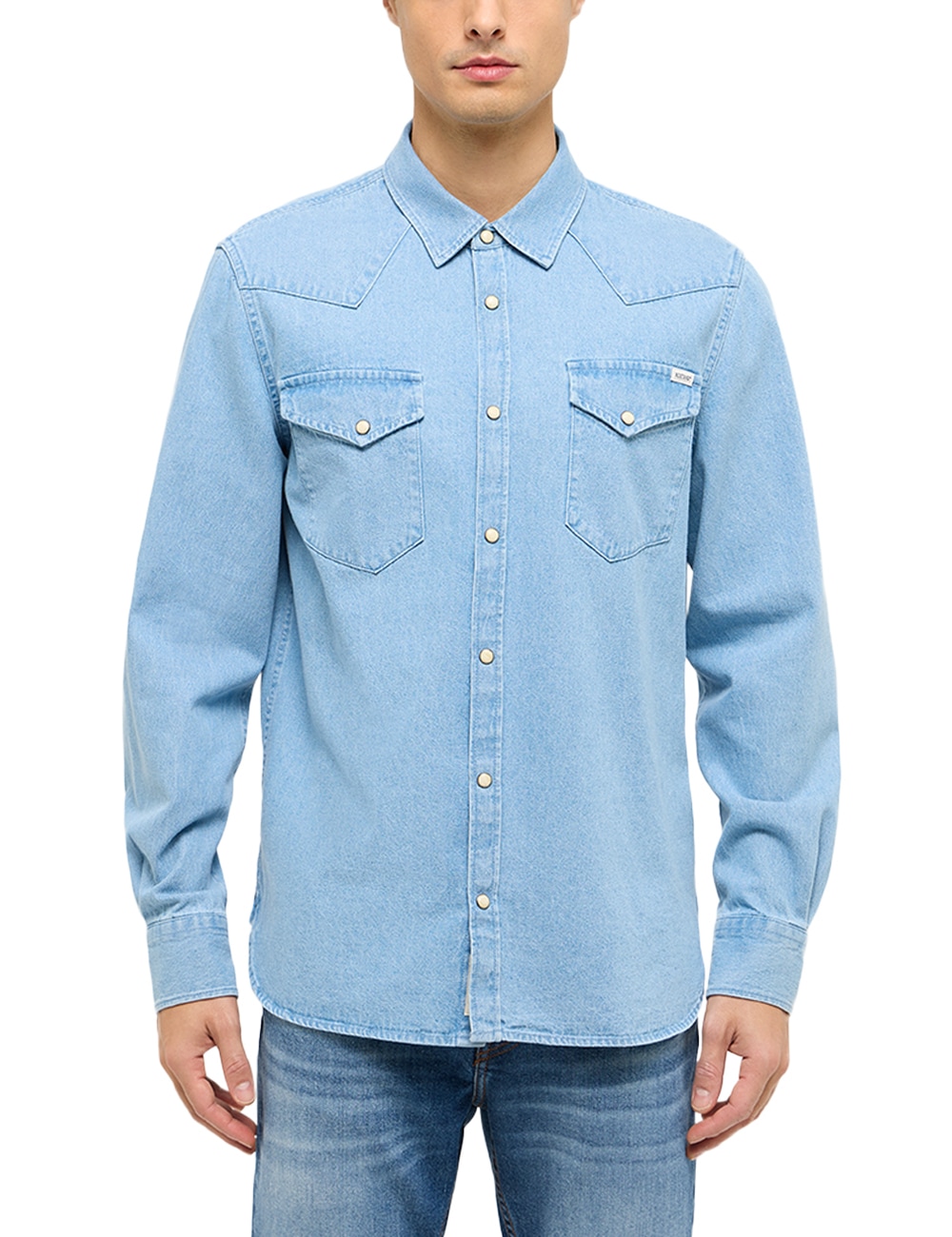 MUSTANG Langarmhemd "Herren Style Duver" günstig online kaufen