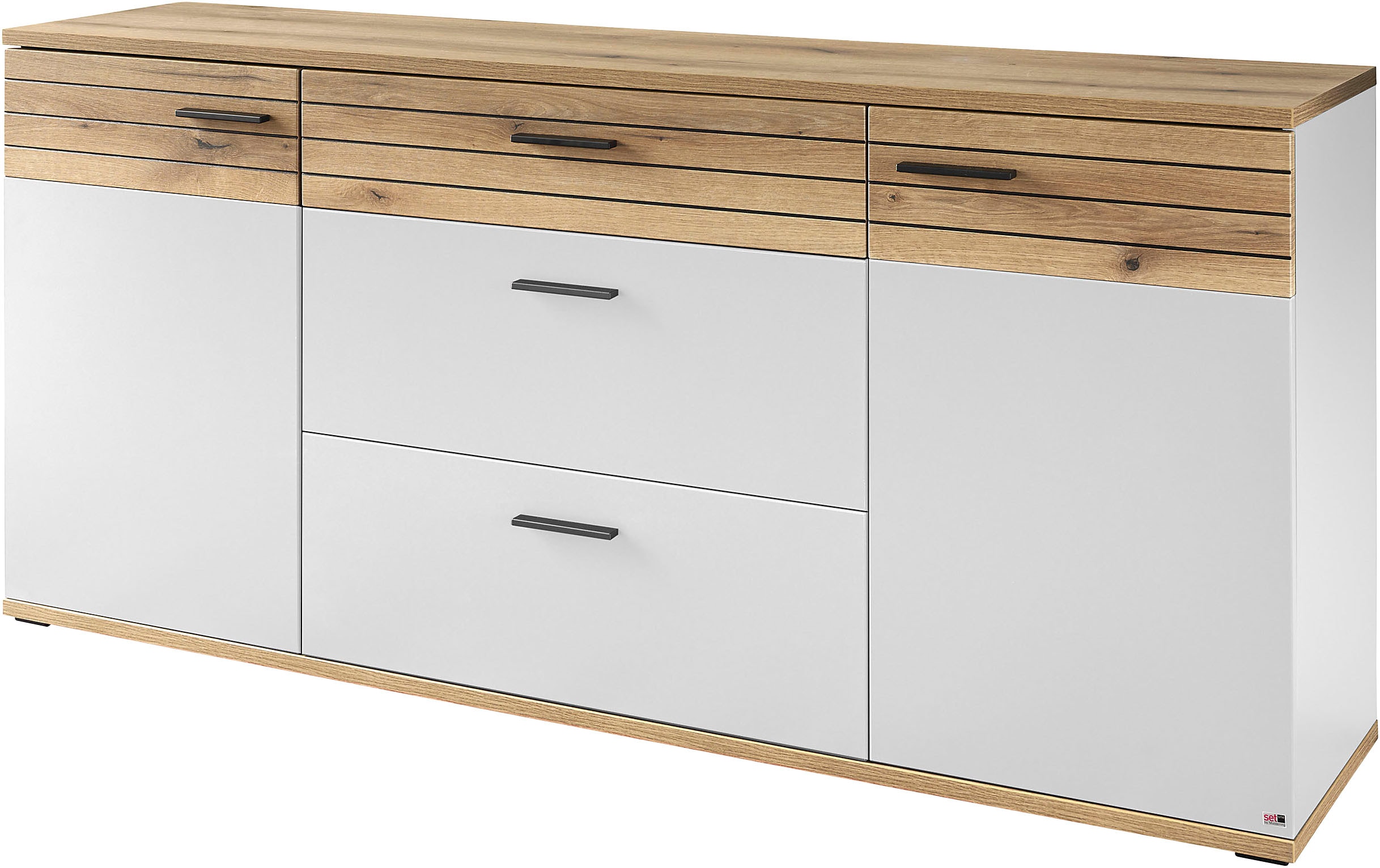 set one by Musterring Sideboard "Quincy" 1 Stk. tlg. Viel Stauraum, in Anthrazit oder Lichtgrau erhältlich, 180 cm breit