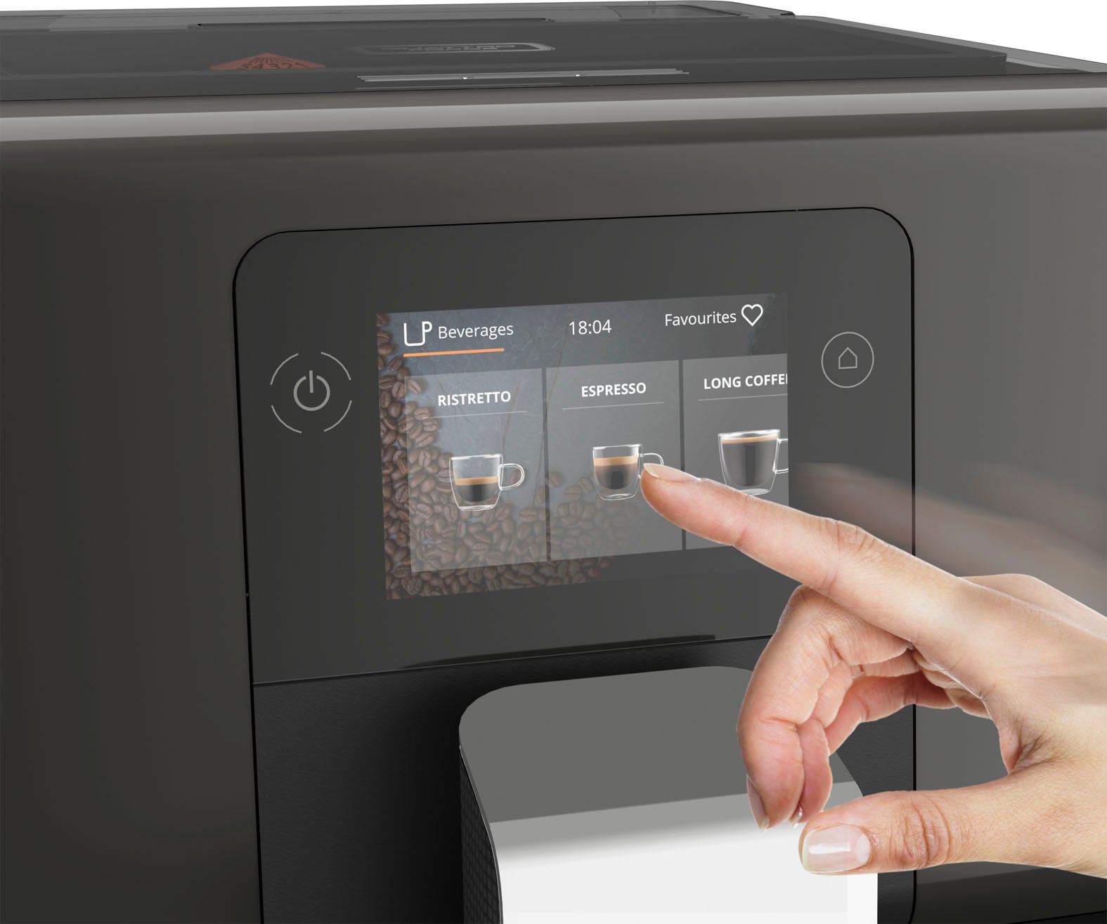 Krups Kaffeevollautomat »EA872B Intuition Preference«, 3,5"-Farb-Touchscreen, intuitive farbige Lichtanzeigen