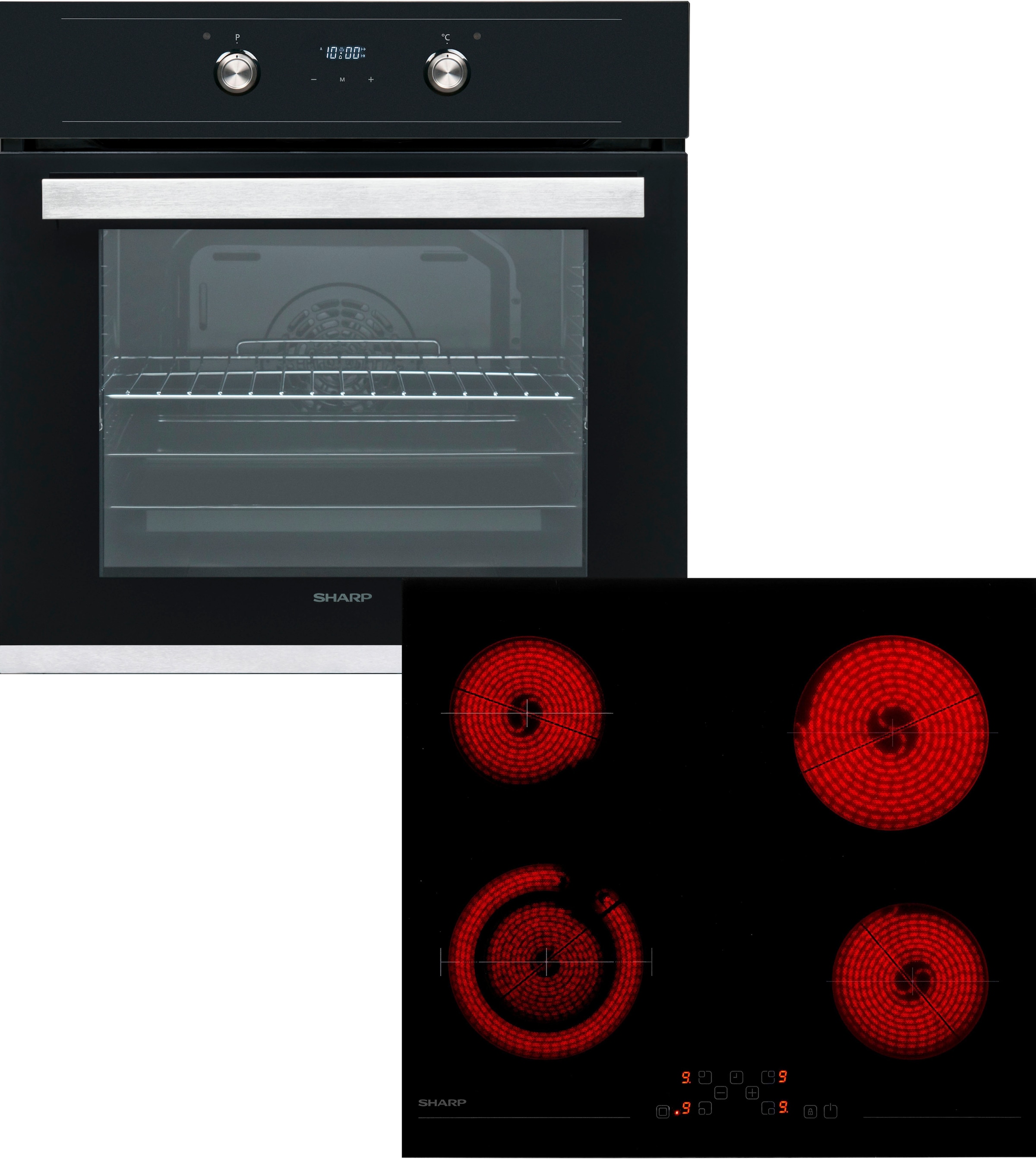 Sharp Backofen-Set "K-60D19BM1-EU", mit Timerfunktion