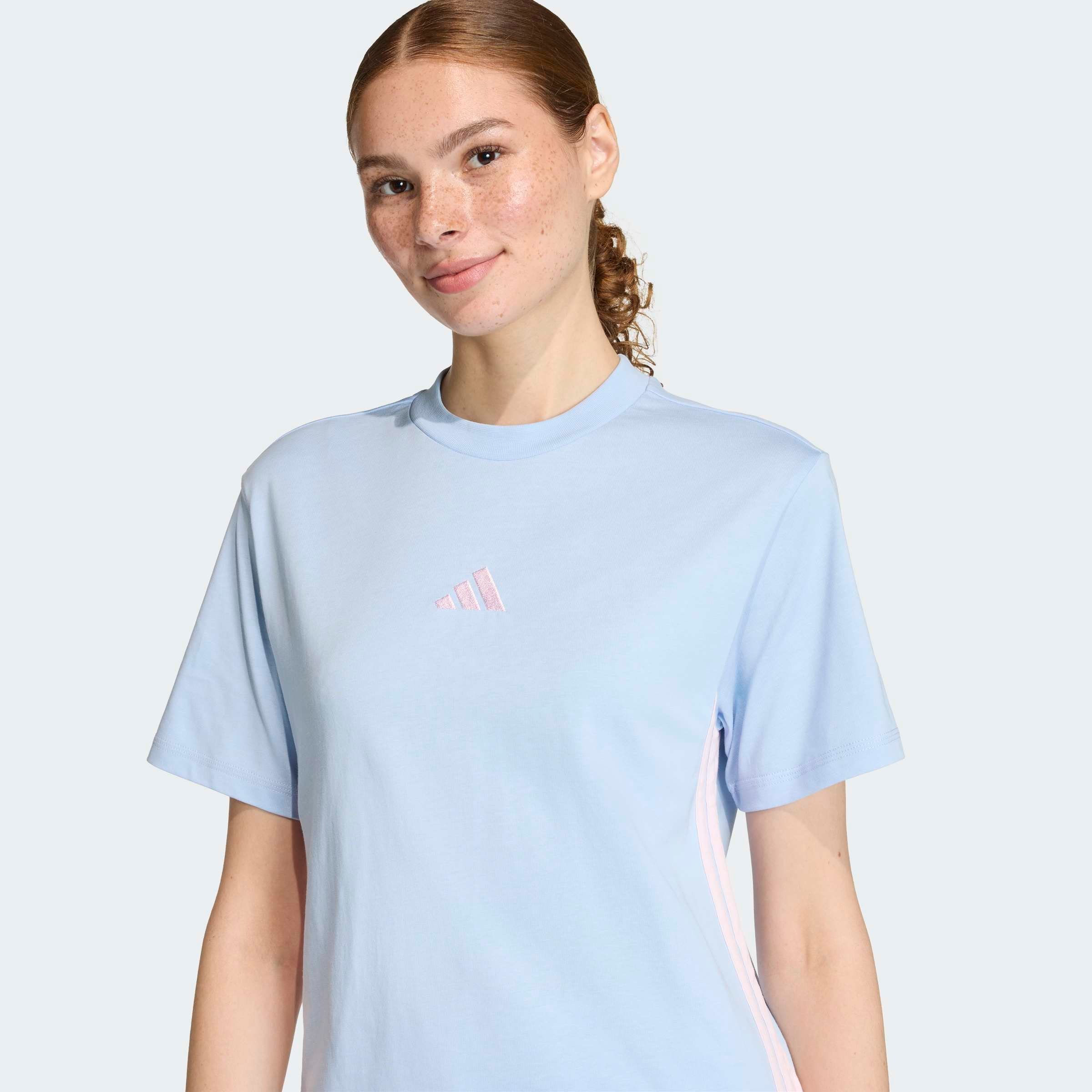 adidas Sportswear T-Shirt "ESSENTIALS 3-STREIFEN COTTON" günstig online kaufen