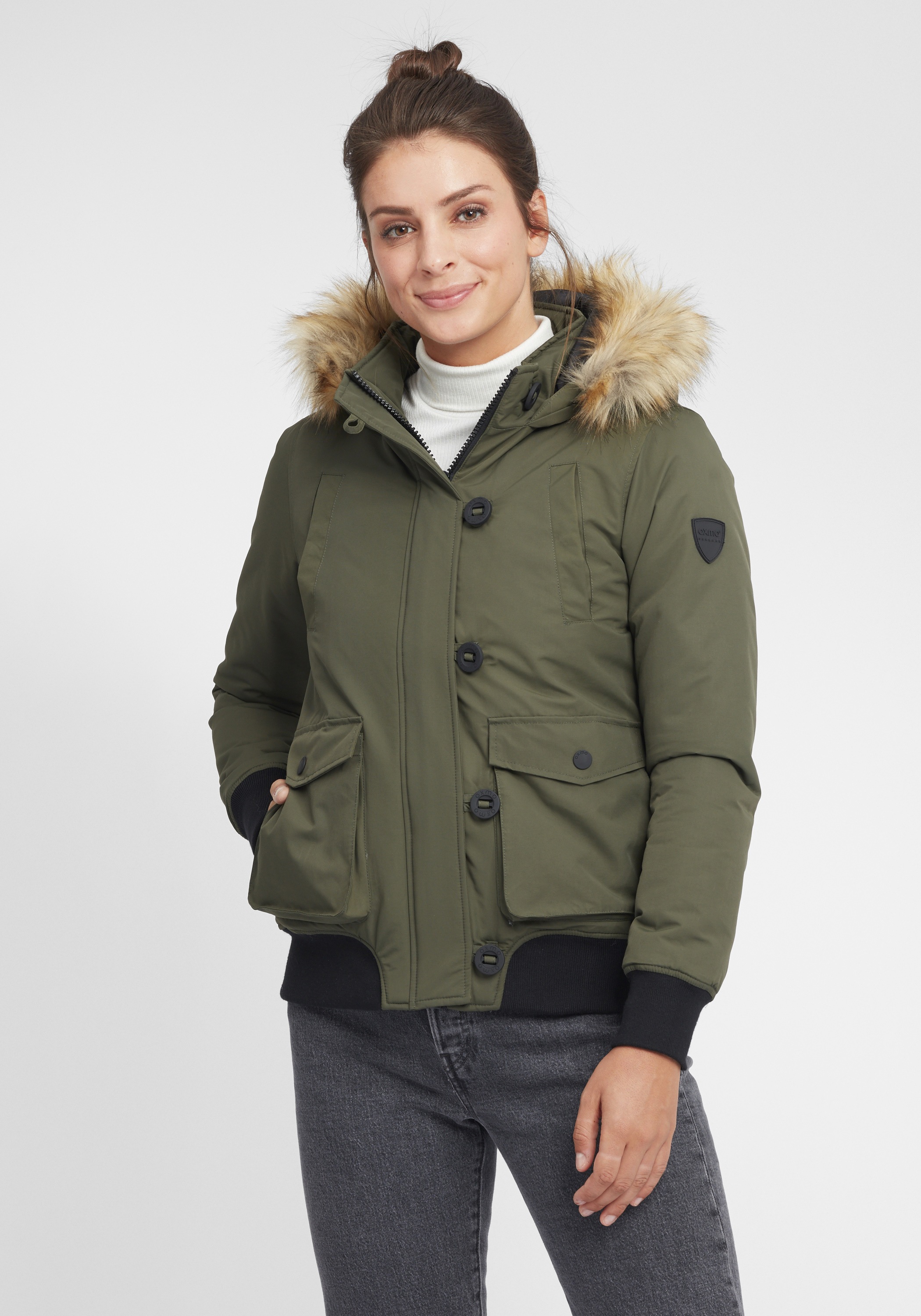 OXMO Winterjacke "Winterjacke OXAcila", mit Kapuze günstig online kaufen