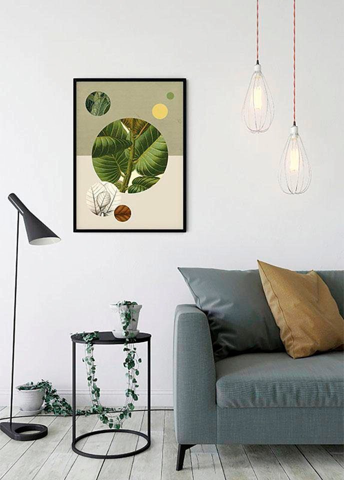 Komar Bild »Green Structure«, Pflanzen-Blätter, (1 St.), Wandbild zur Dekoration - ohne Rahmen