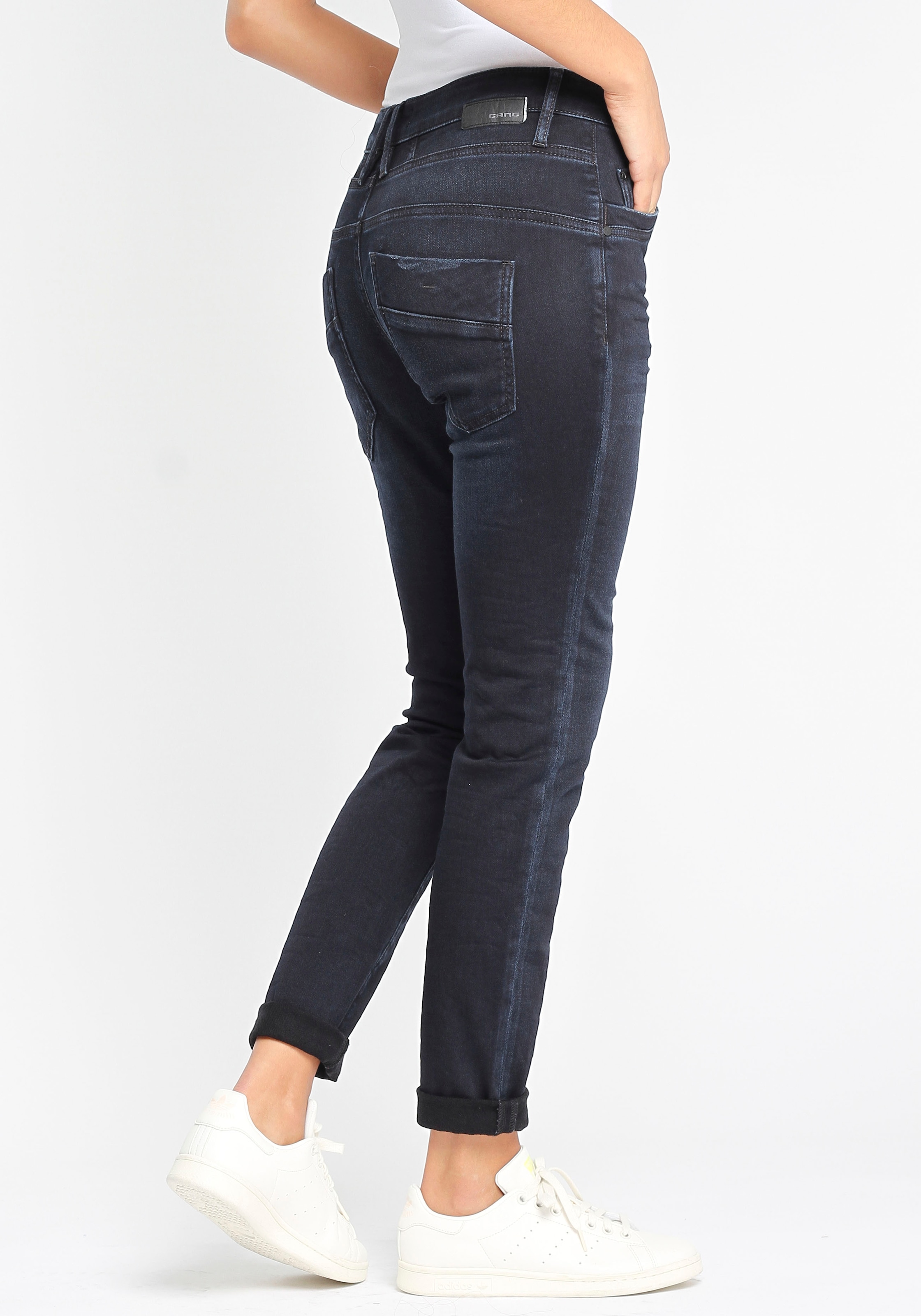 GANG Relax-fit-Jeans »94GERDA«, halb bestellen | BAUR offener Knopfleiste für mit