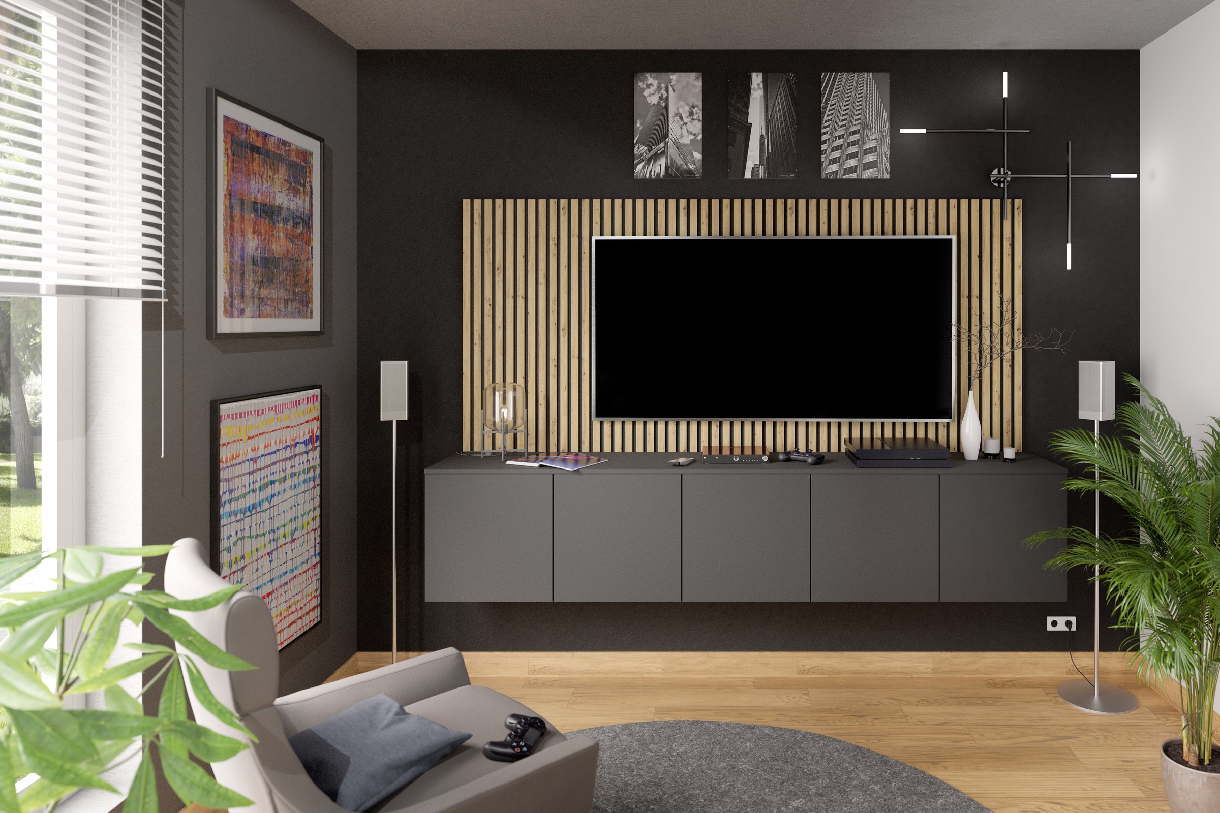 BASIC by Balculina Wandboard "Deko" 4 tlg. Im 4er-Set, B/H je 31x133 cm, ve günstig online kaufen