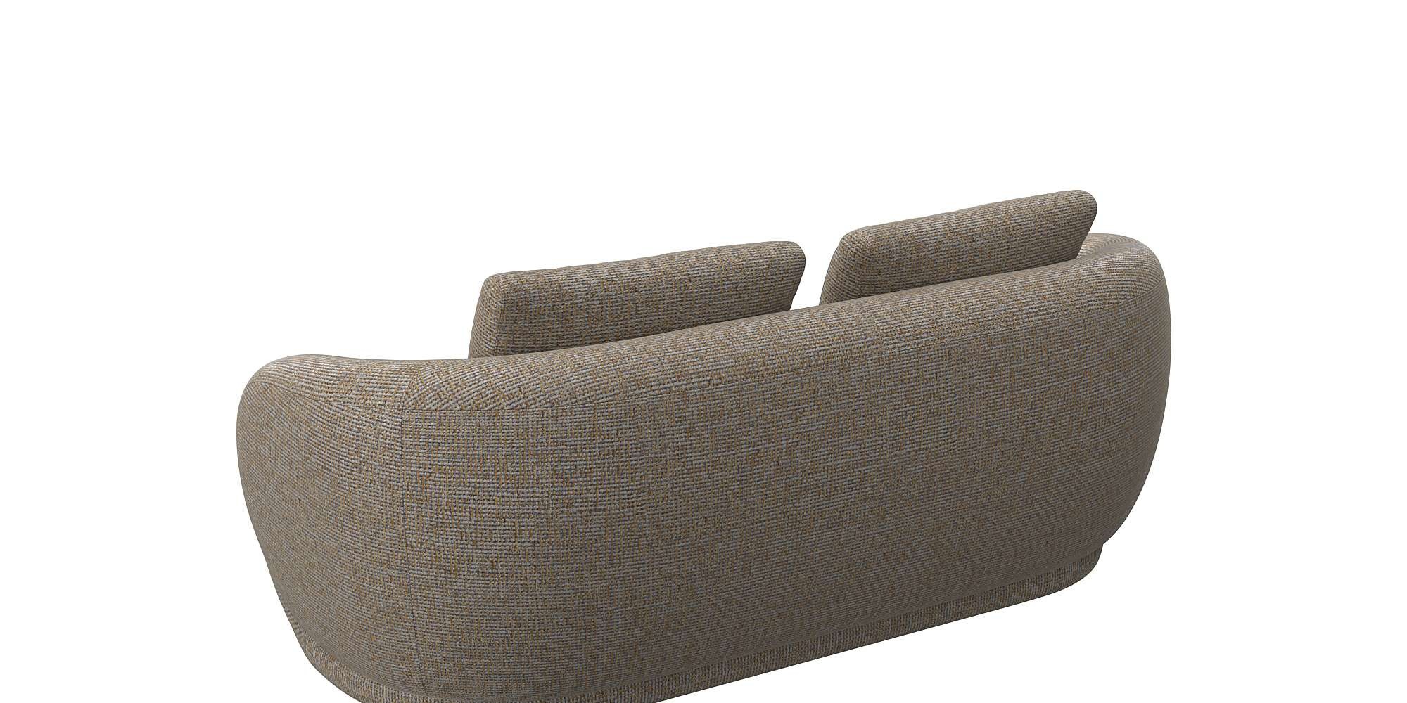 FLEXLUX 2,5-Sitzer »Torino, rund, Couch, Loveseat,«, Modernes, organisches Sofa-Design, Kaltschaum, Wellenunterfederung
