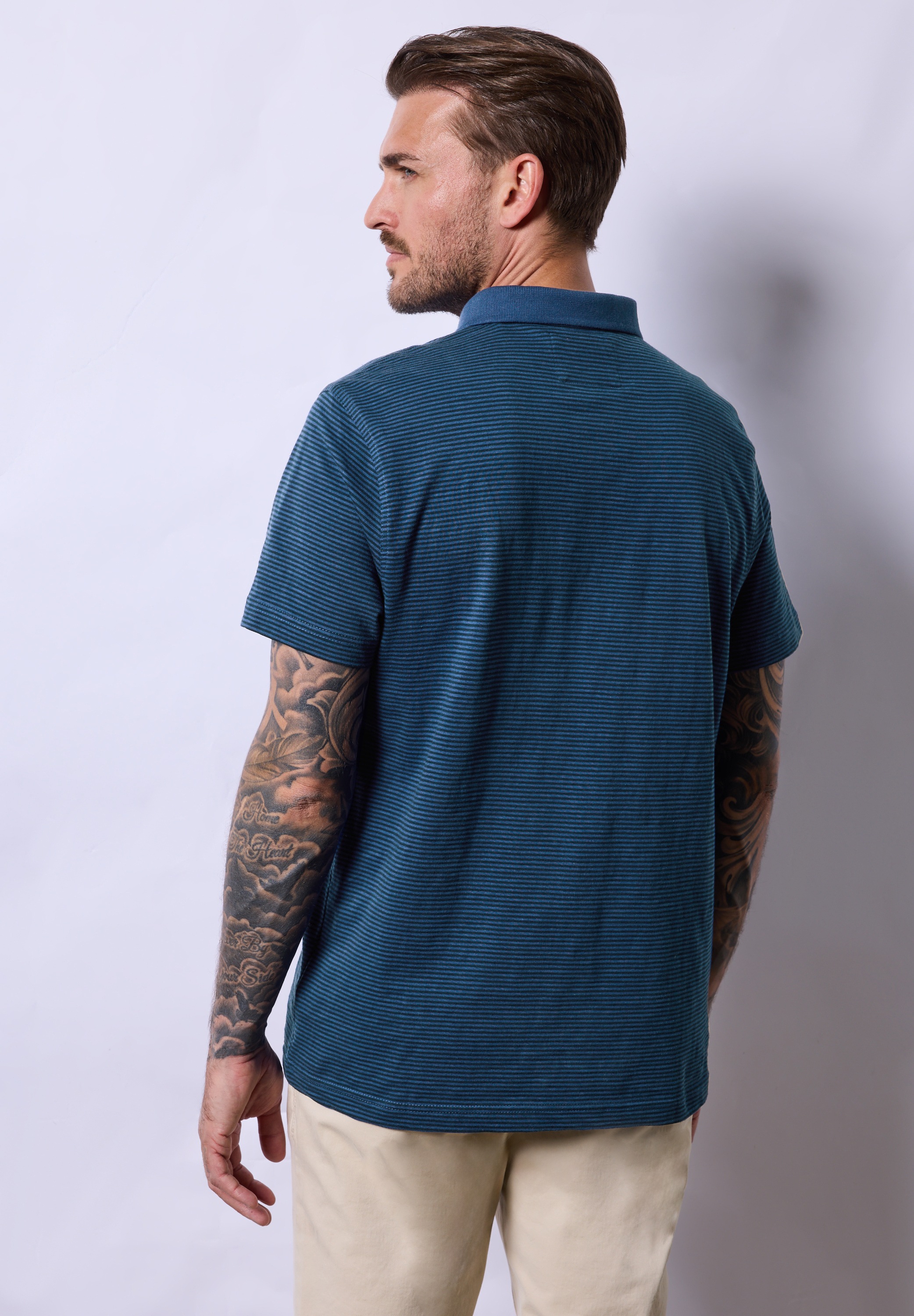 STREET ONE MEN Poloshirt, aus reiner Baumwolle günstig online kaufen