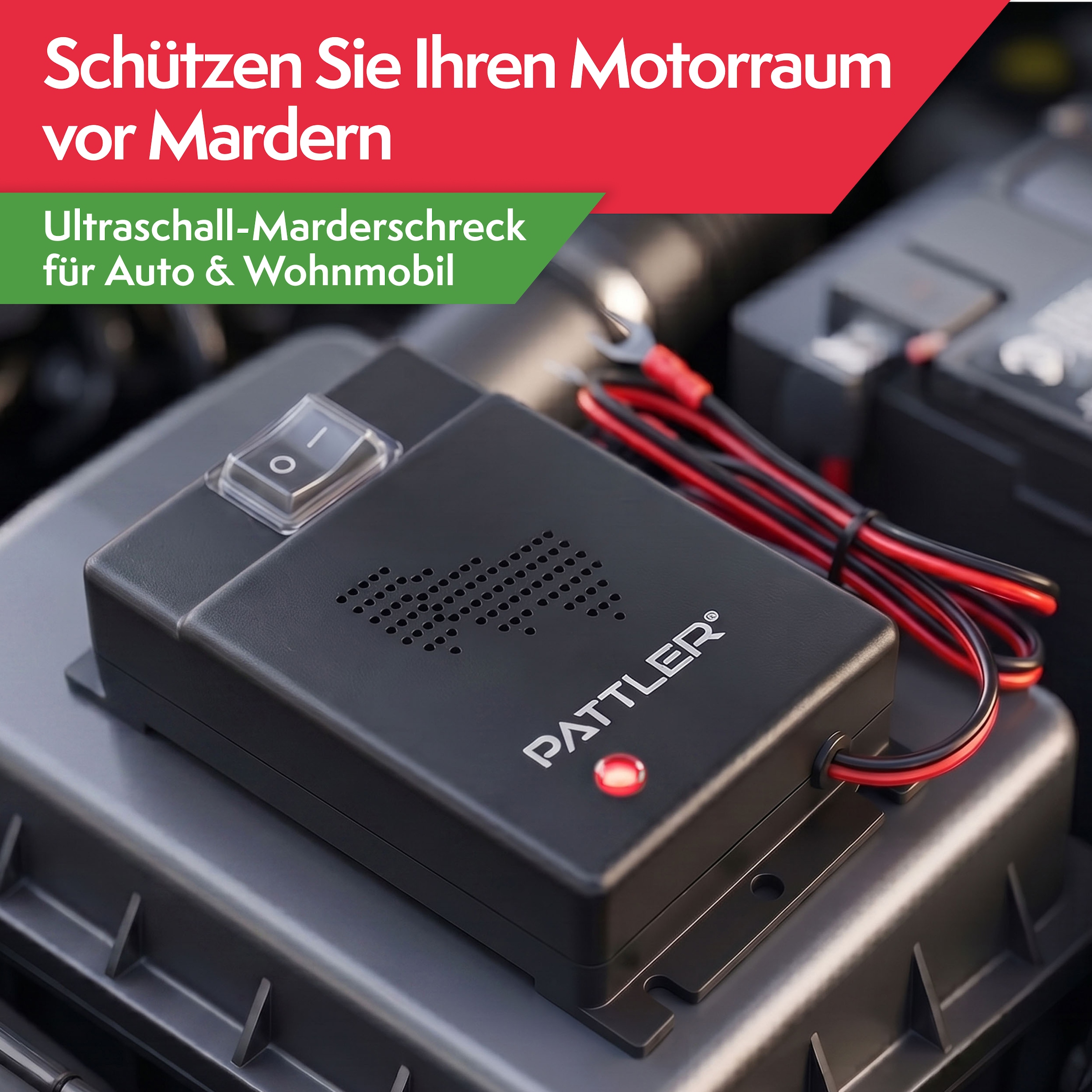 Pattler Ultraschall-Tierabwehr »Marderschreck 12 Volt fürs Auto« 1 Gerät