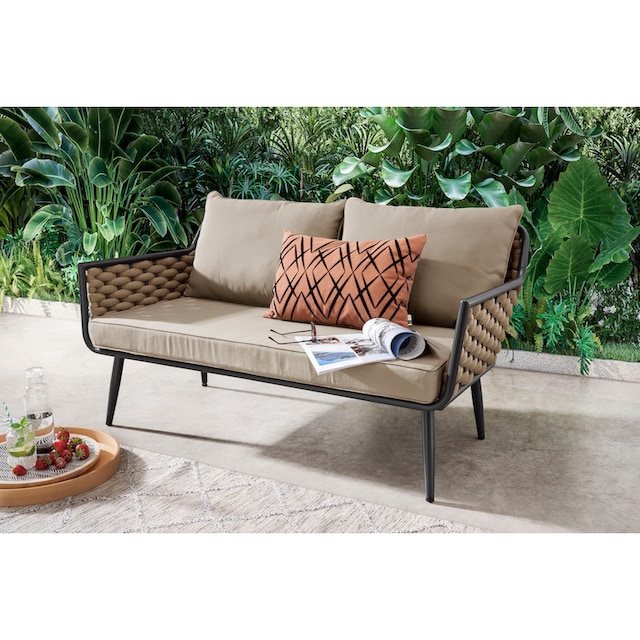 Destiny Gartenlounge-Set »RAVENNA«, (Set, 12 tlg.), Aluminium, 1 Sofa, 2  Sessel, 2 Tische 109x60x45 cm und 60x60x40 cm | BAUR