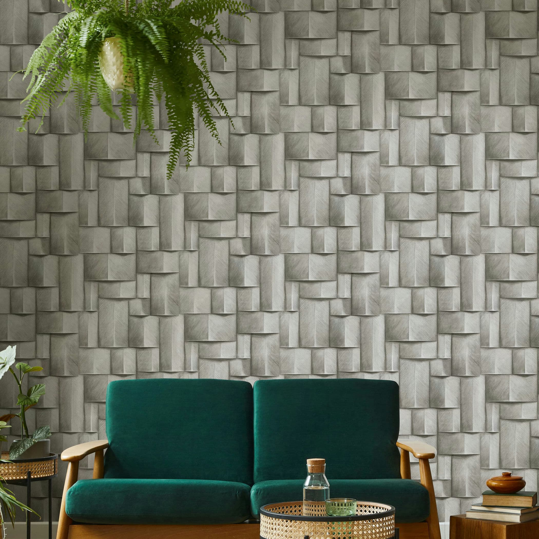 Marburg Vliestapete "Tapete Modern Cubes" 3D-Optik geprägt moderne Vliestapete für Wohnzimmer Schlafzimmer Küche