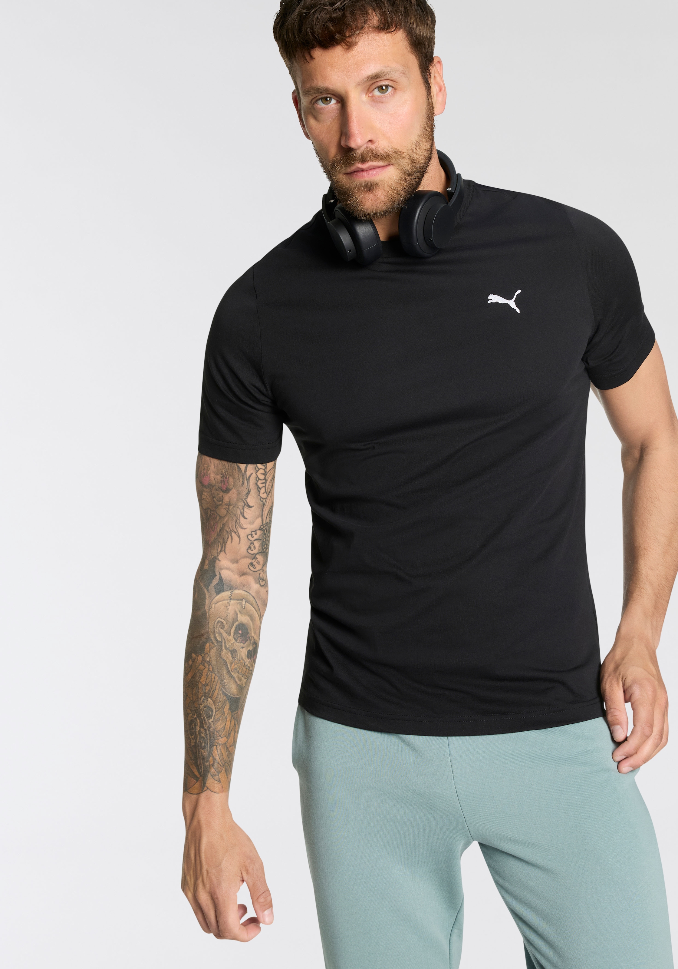 PUMA T-Shirt »ESS LOGO TEE MULTIPACK M«, Doppelpack, 2 Stück