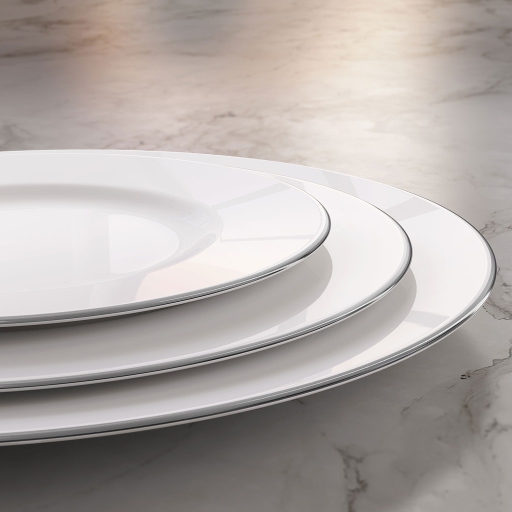 Villeroy & Boch Milch- und Zuckerset »Milch- und Zucker-Set Anmut Platinum No.1 2er Set weiß«
