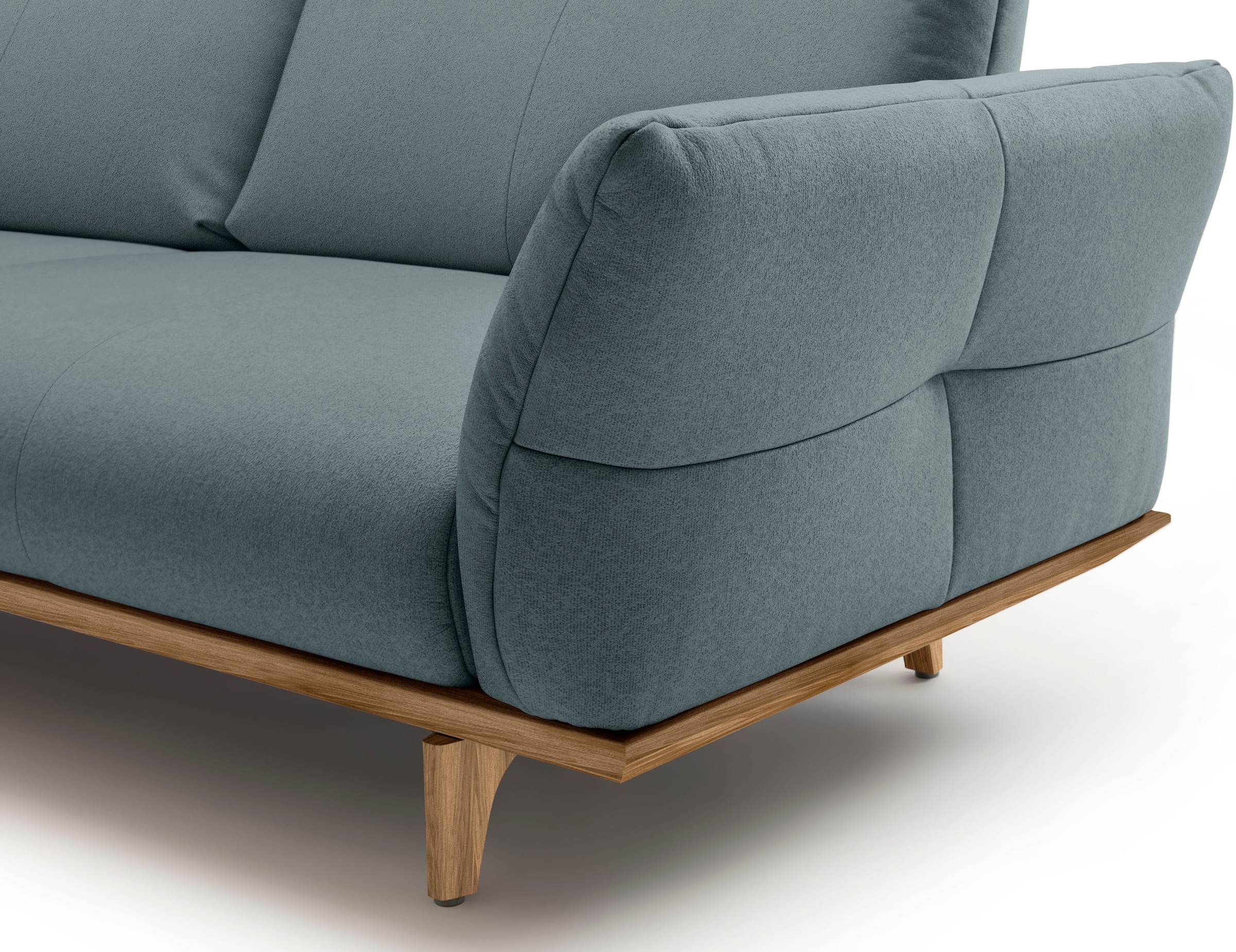Creation BY ROLF BENZ 3,5-Sitzer »CR.460«, Sockel und Füße in Nussbaum, Breite 228 cm