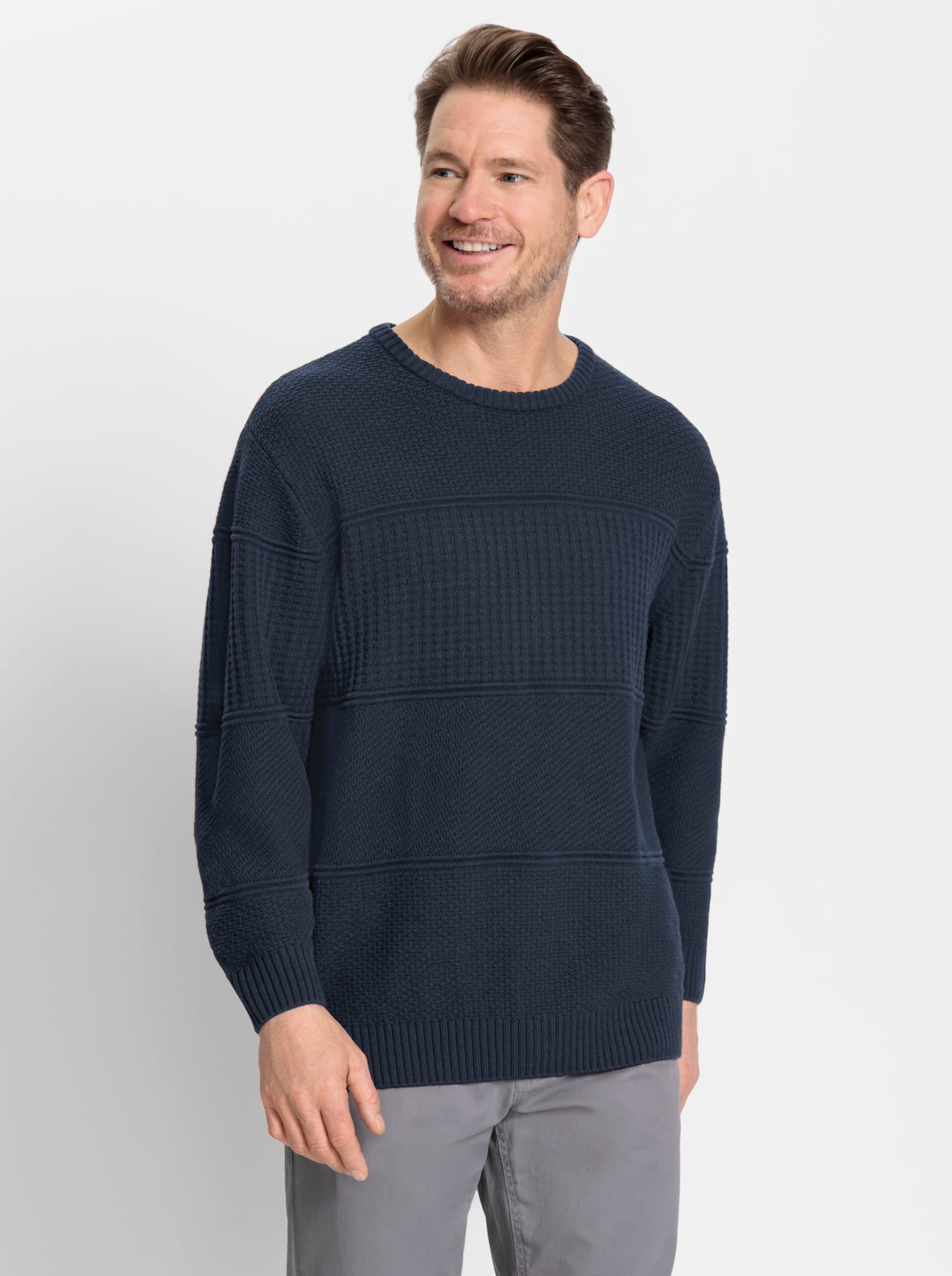 Marco Donati Rundhalspullover "Pullover"