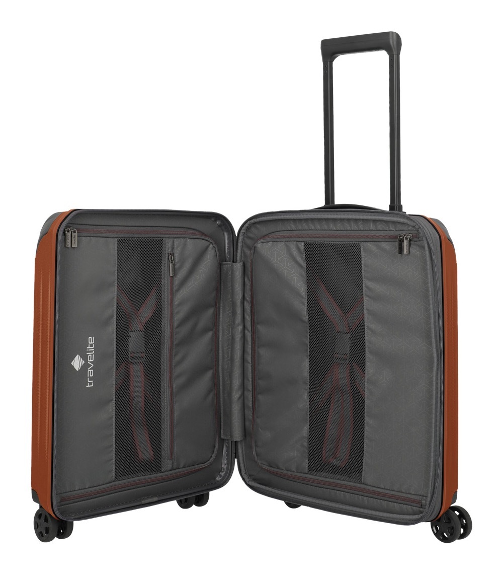 travelite Trolleyset »DYNAMIIC S+/M/L, verschiedene Farben«, (Set, 3 tlg., S+/M/L), Hartschalen-Koffer ABS Volumenerweiterung