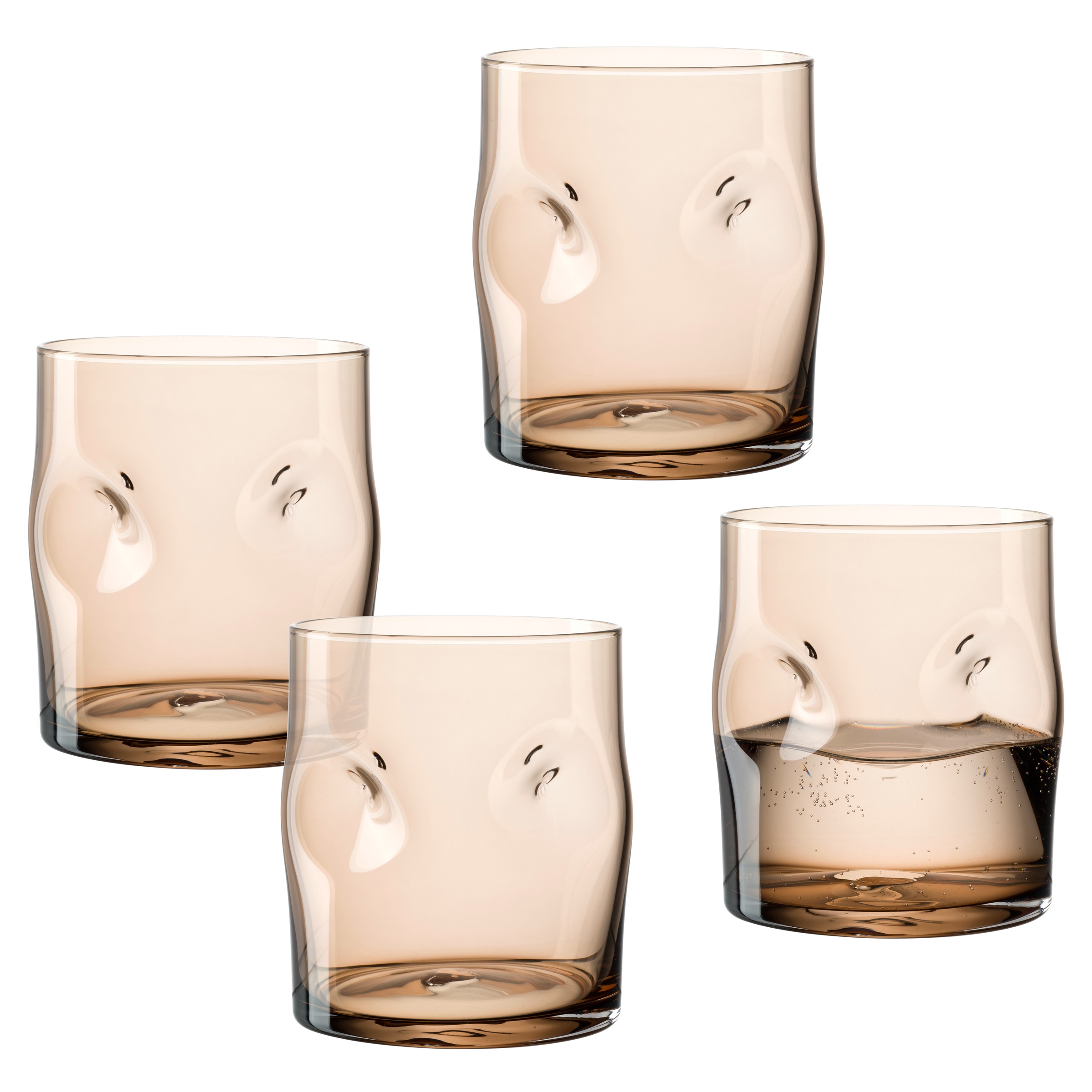 LEONARDO Gläser-Set "Trinkglas VESUVIO, 300 ml, 4er-Set" konische Form, mar günstig online kaufen
