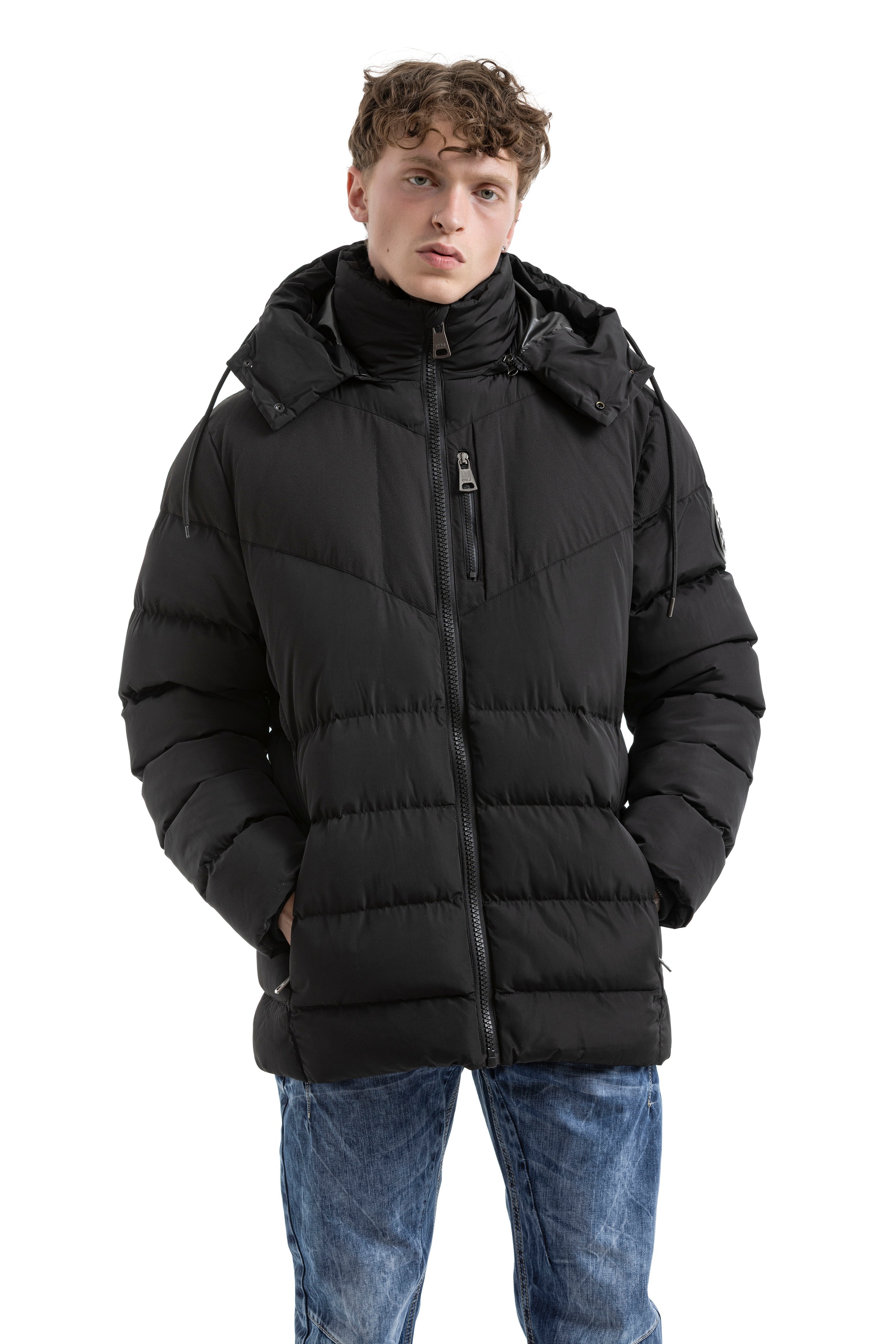 Thumbnail - Cipo & Baxx Steppjacke mit Kapuze