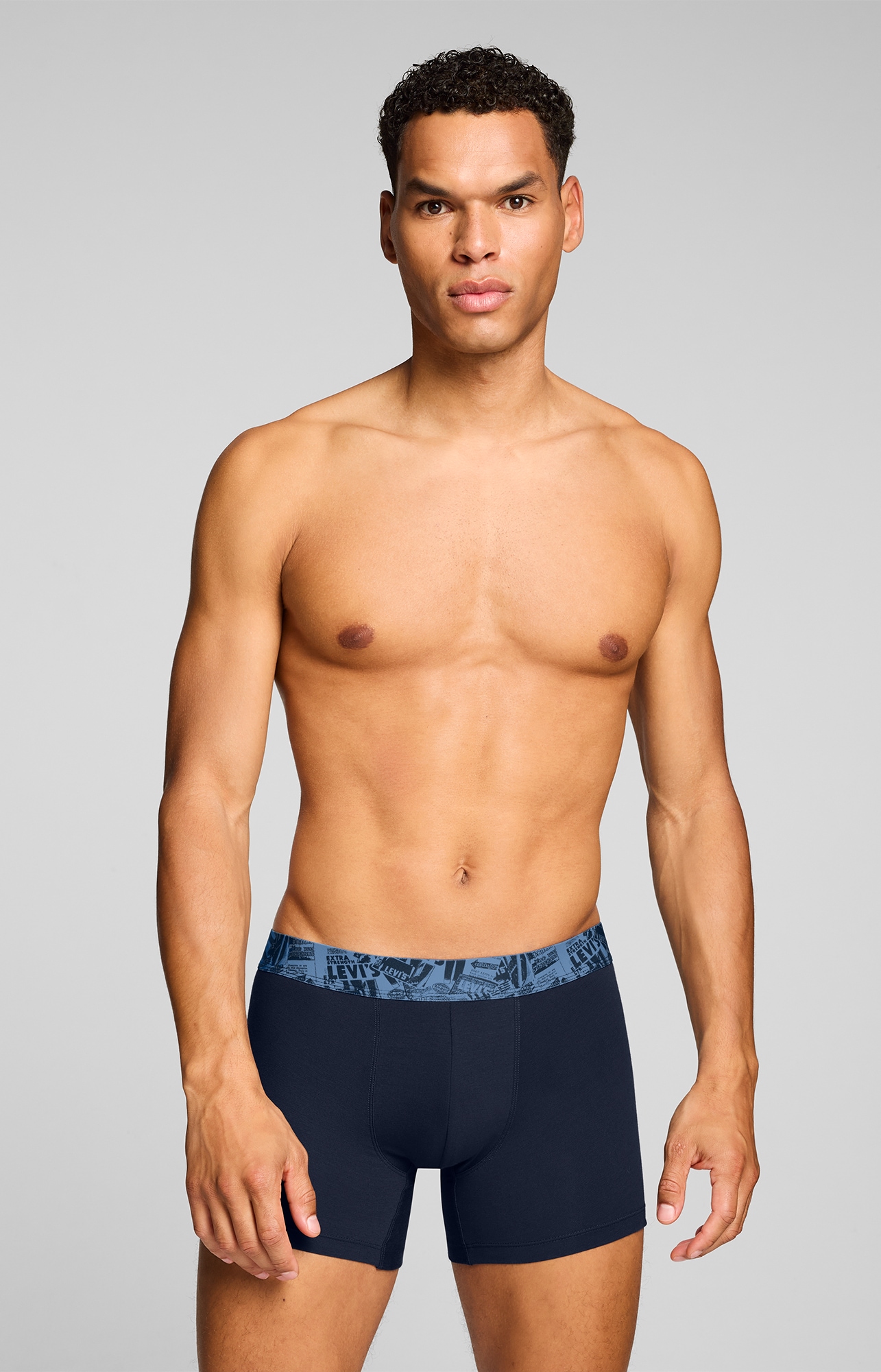 Levi's® Boxershorts »LEVIS MEN NEWSPAPER WB BOXER BRIEF 2P« ohne Eingriff, Cotton-Stretch