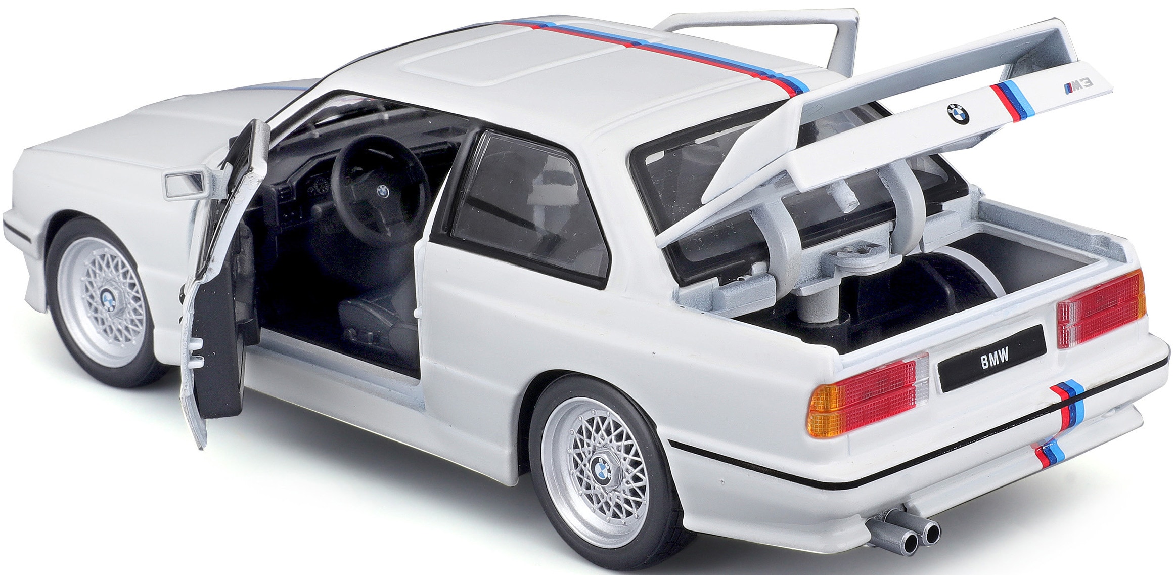 Bburago Sammlerauto »BMW M3 (E30) 88, weiß«, 1:24